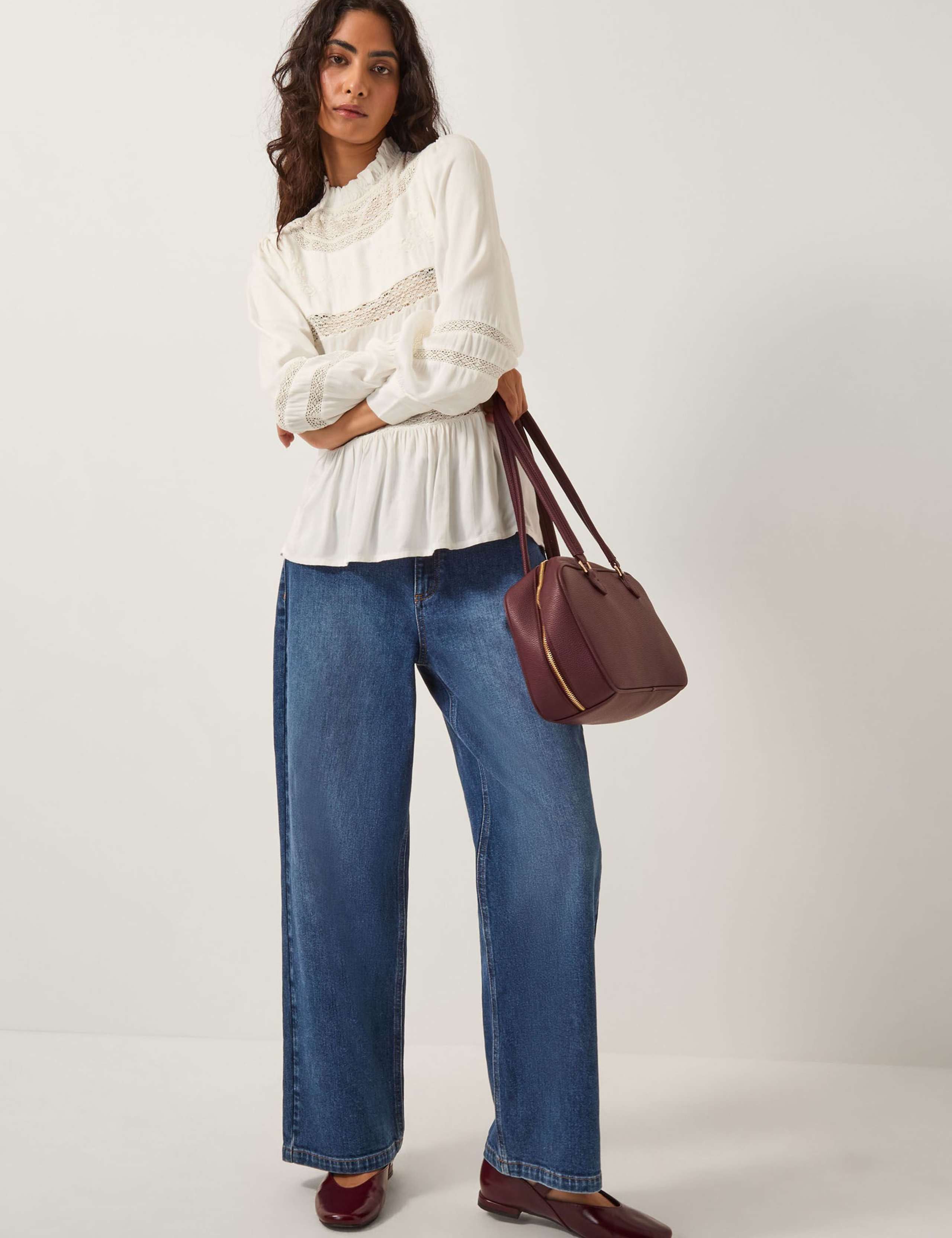 Broderie High Neck Blouse 3 of 5