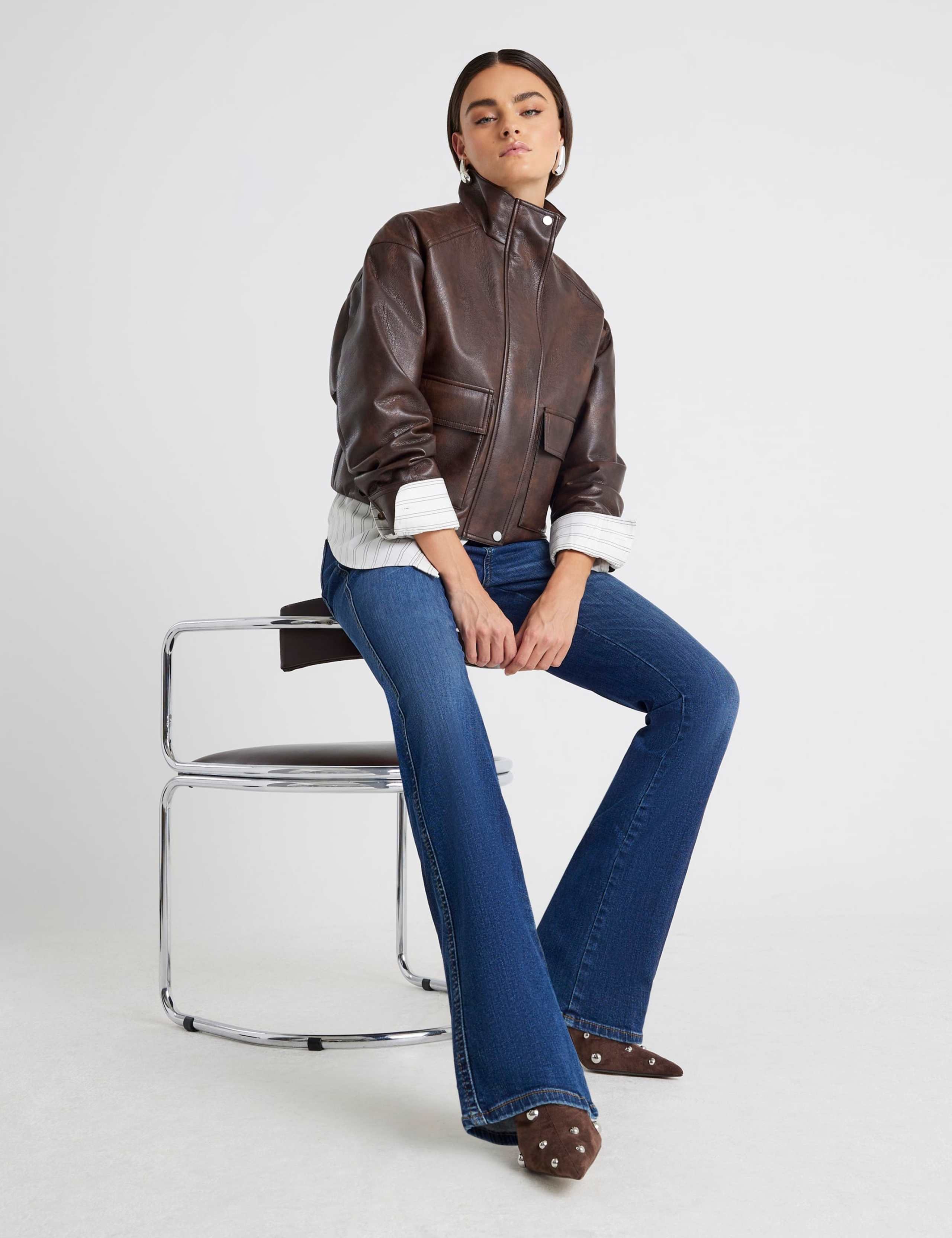 Mid Rise Bootcut Jeans 2 of 4