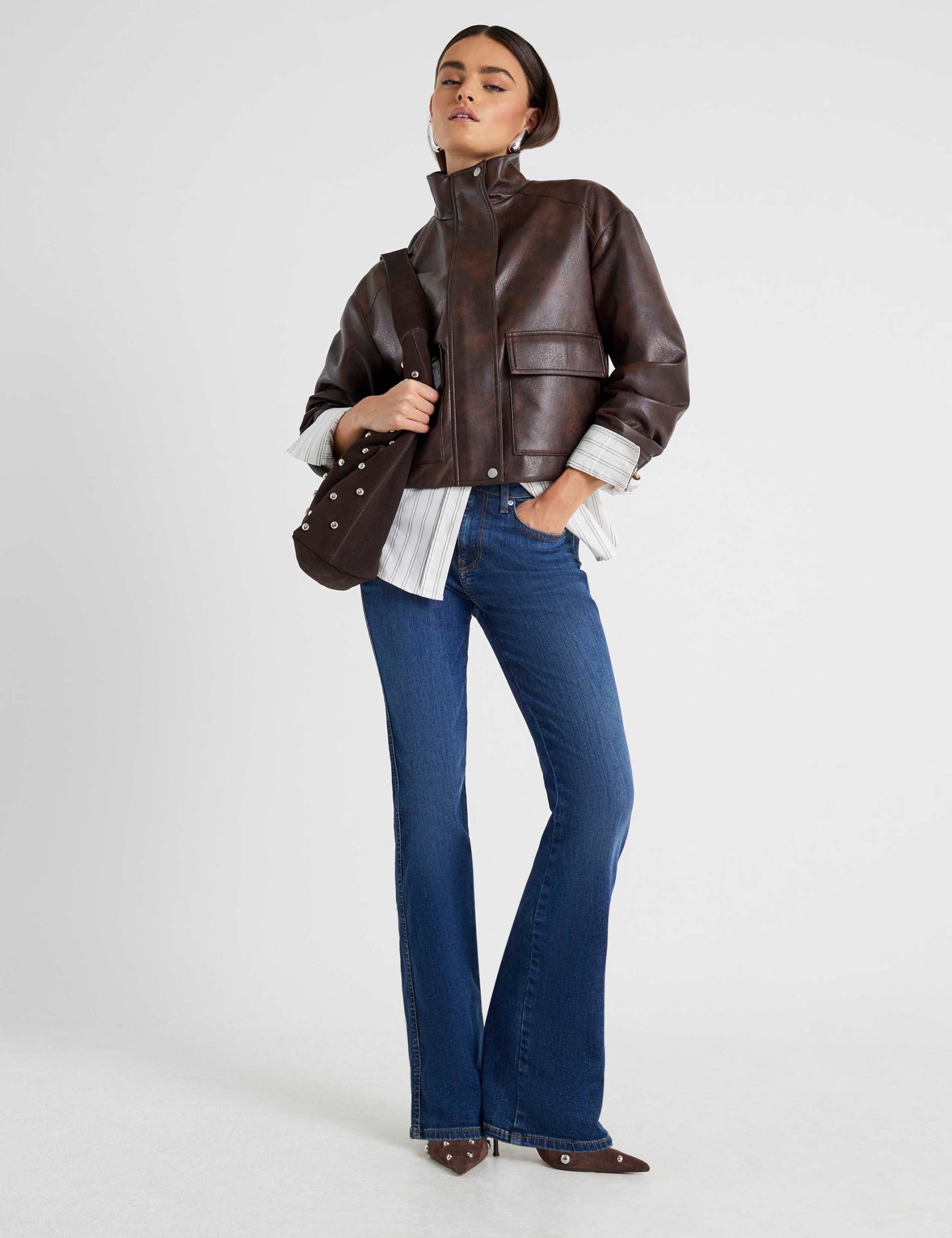 Mid Rise Bootcut Jeans 3 of 4