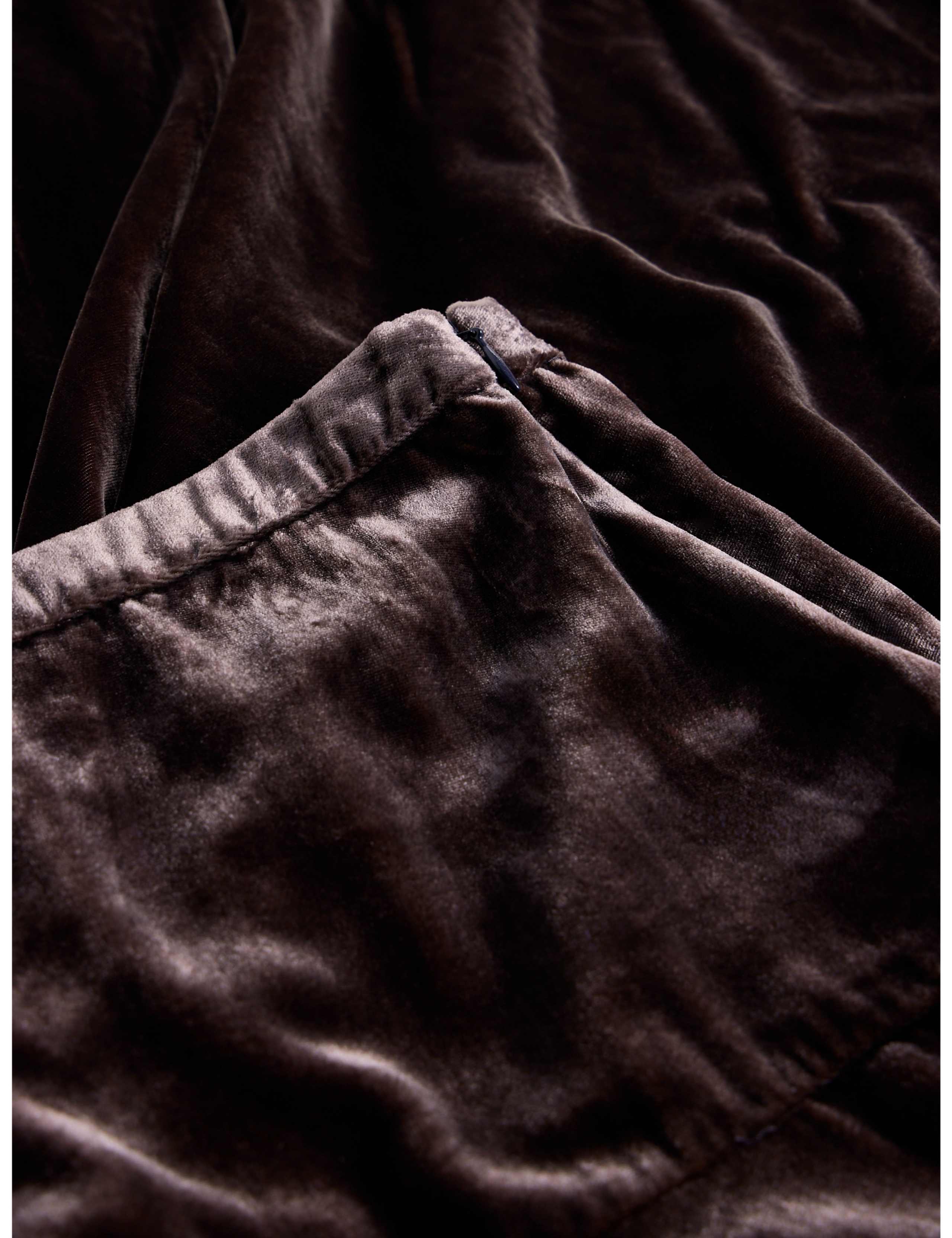 Gianna Velvet Midi A Line Skirt 6 of 6