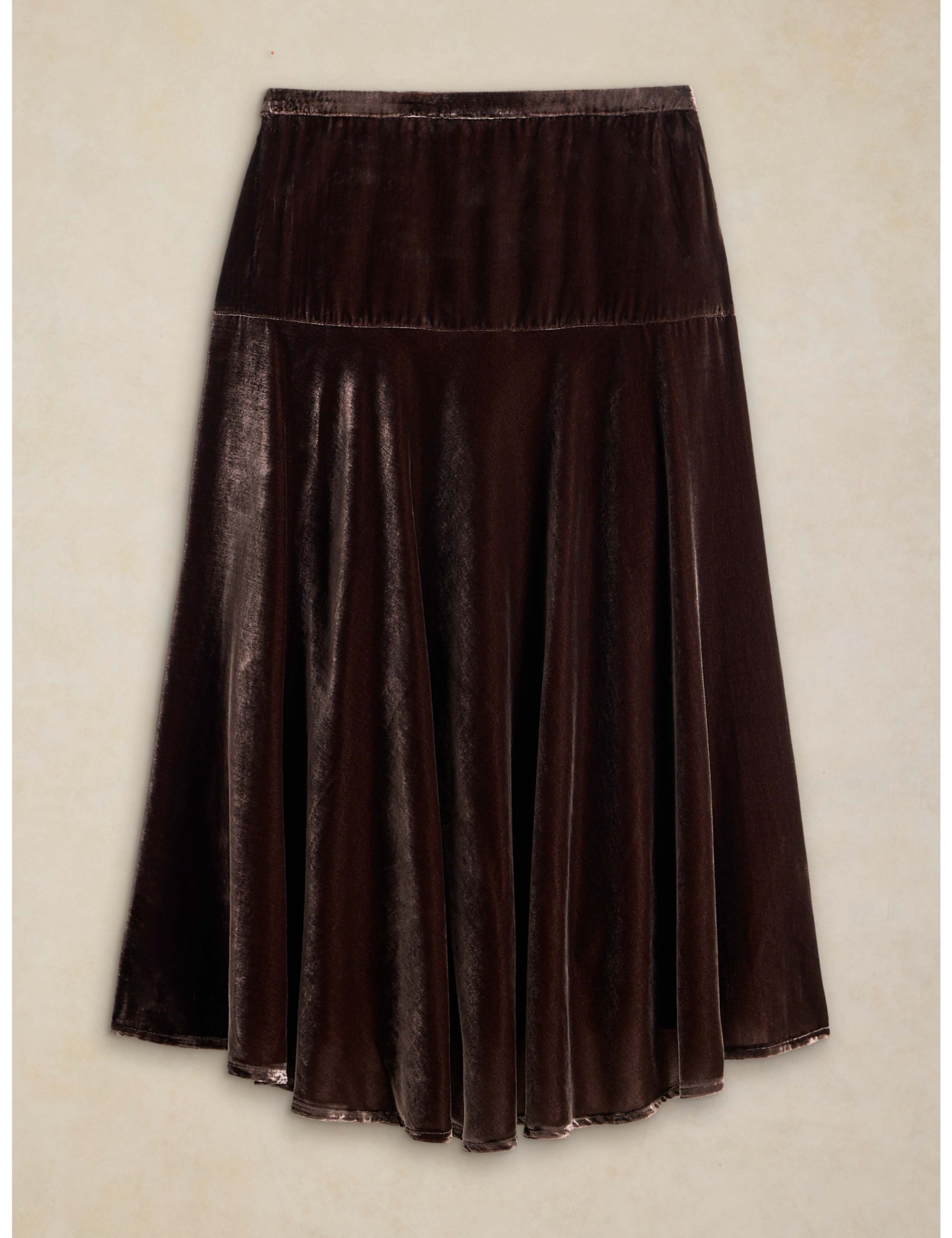 Gianna Velvet Midi A Line Skirt 2 of 6