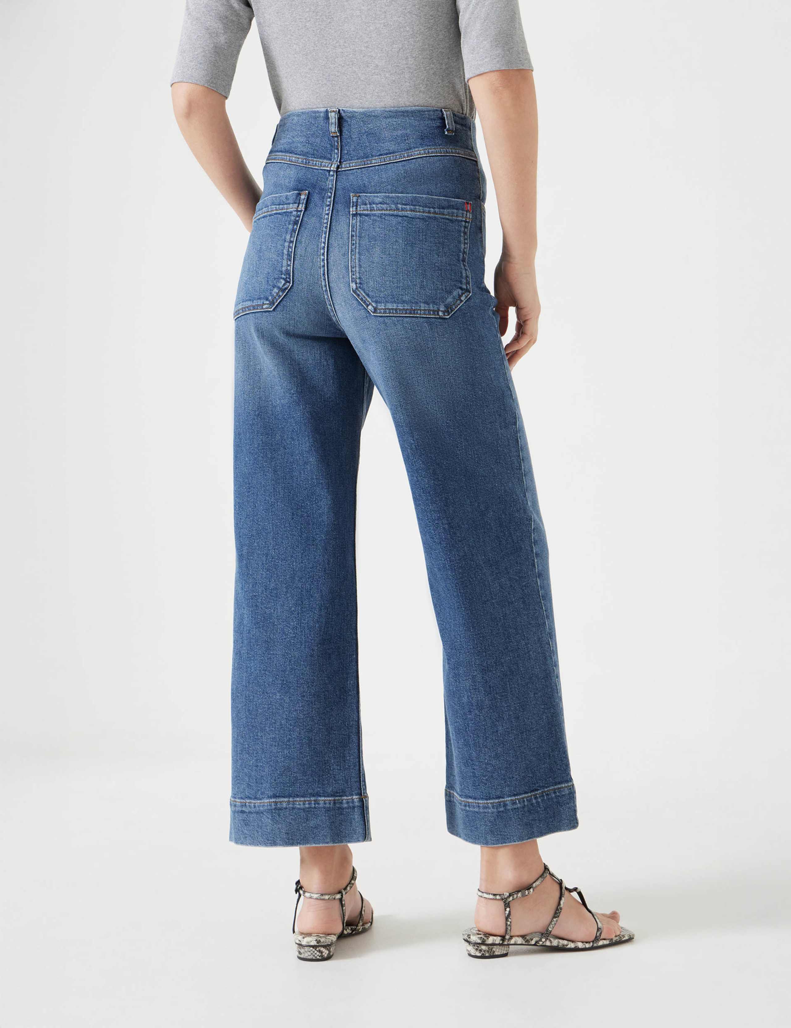 Marla High Waisted Straight Leg Cropped Jeans 3 of 7