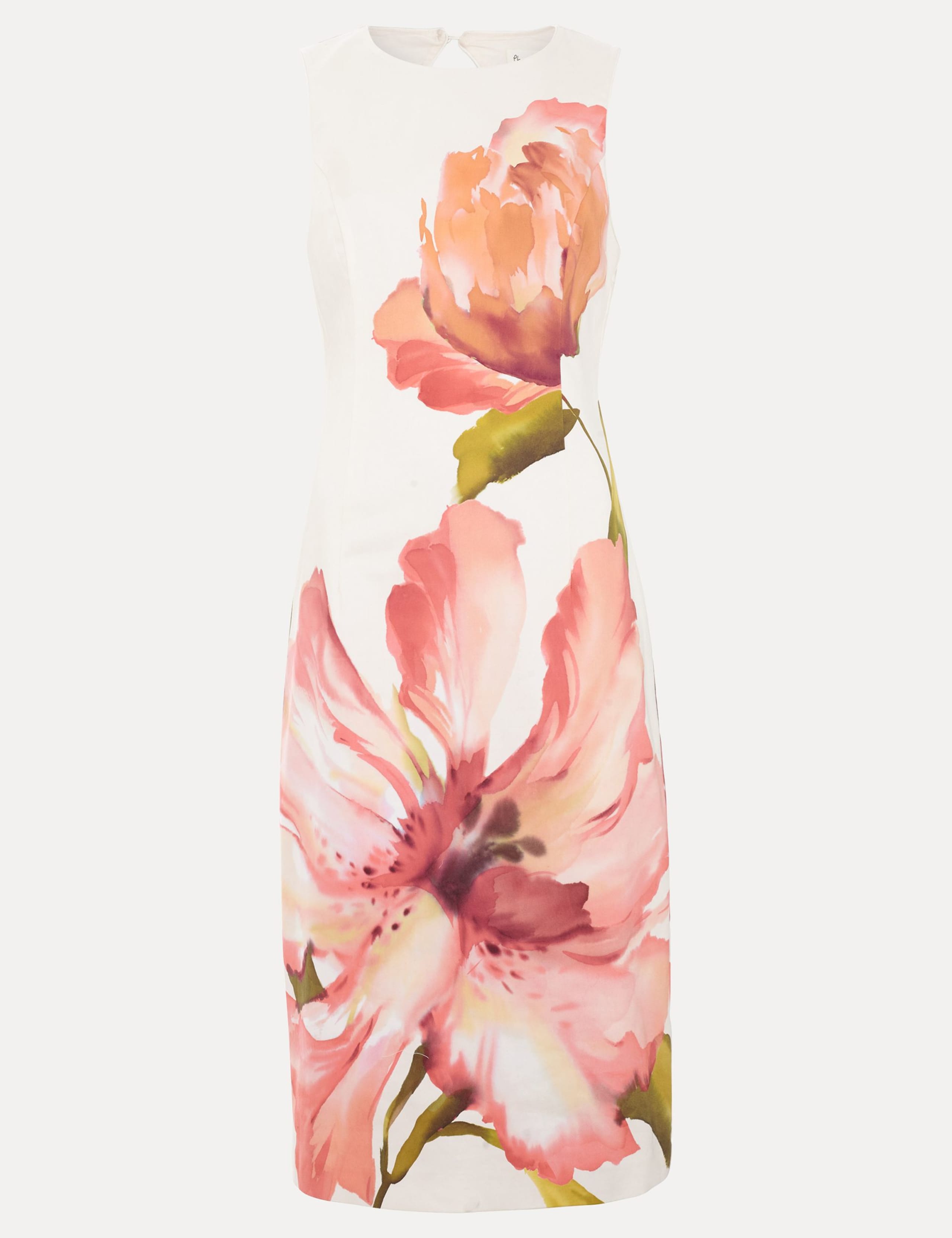 Cotton Rich Floral Midi Column Dress 2 of 7
