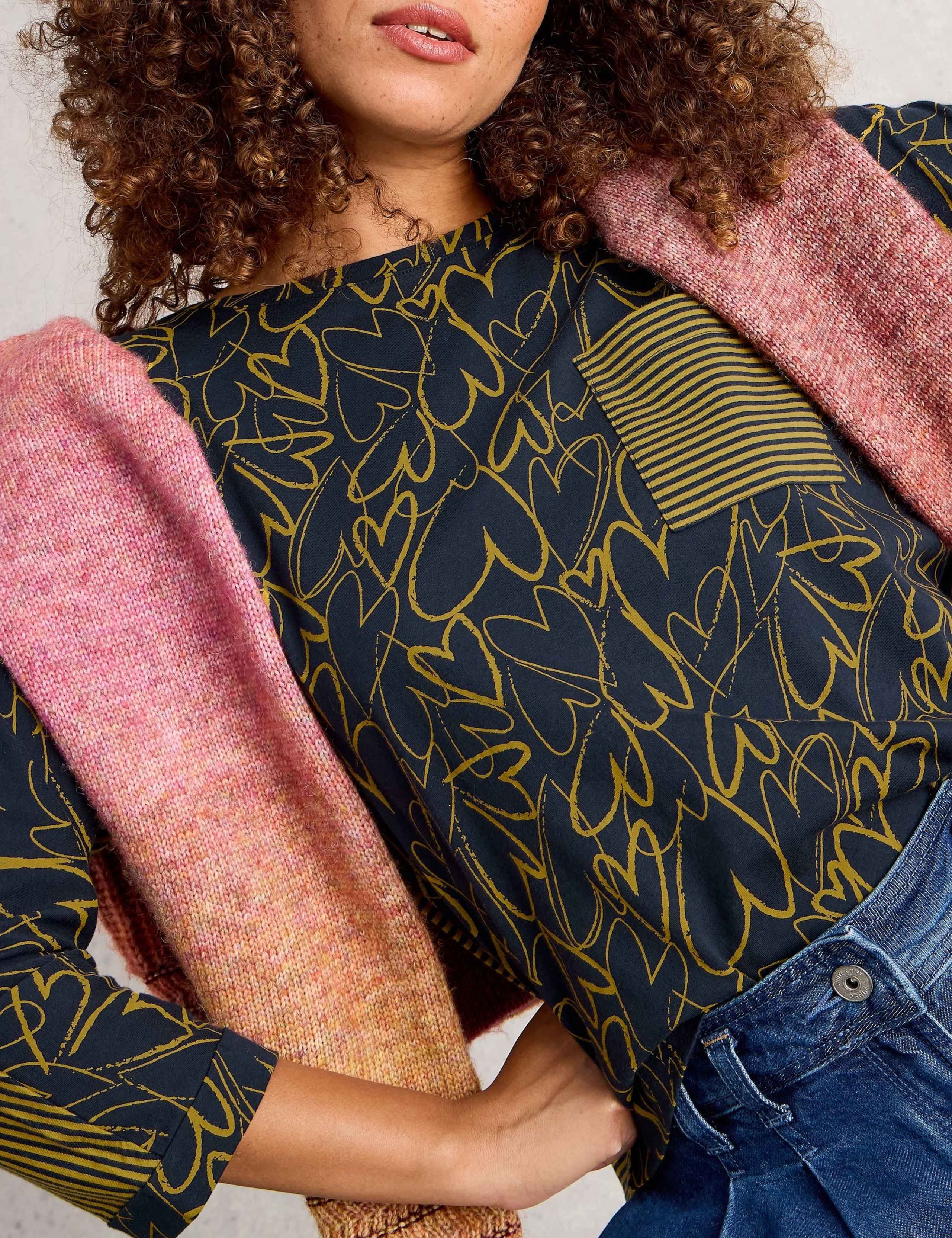 Pure Cotton Printed Crew Neck Top 4 of 6