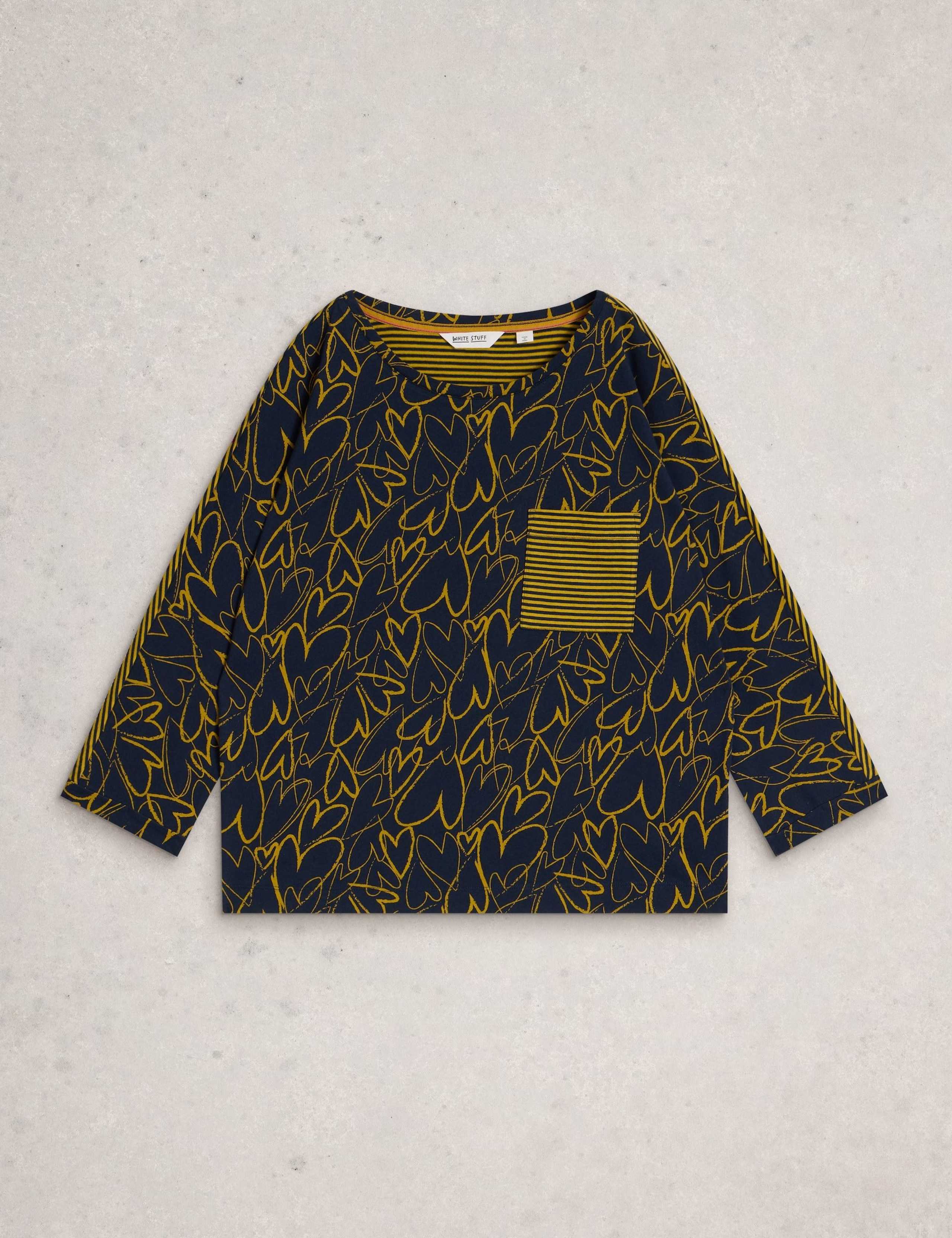 Pure Cotton Printed Crew Neck Top 2 of 6