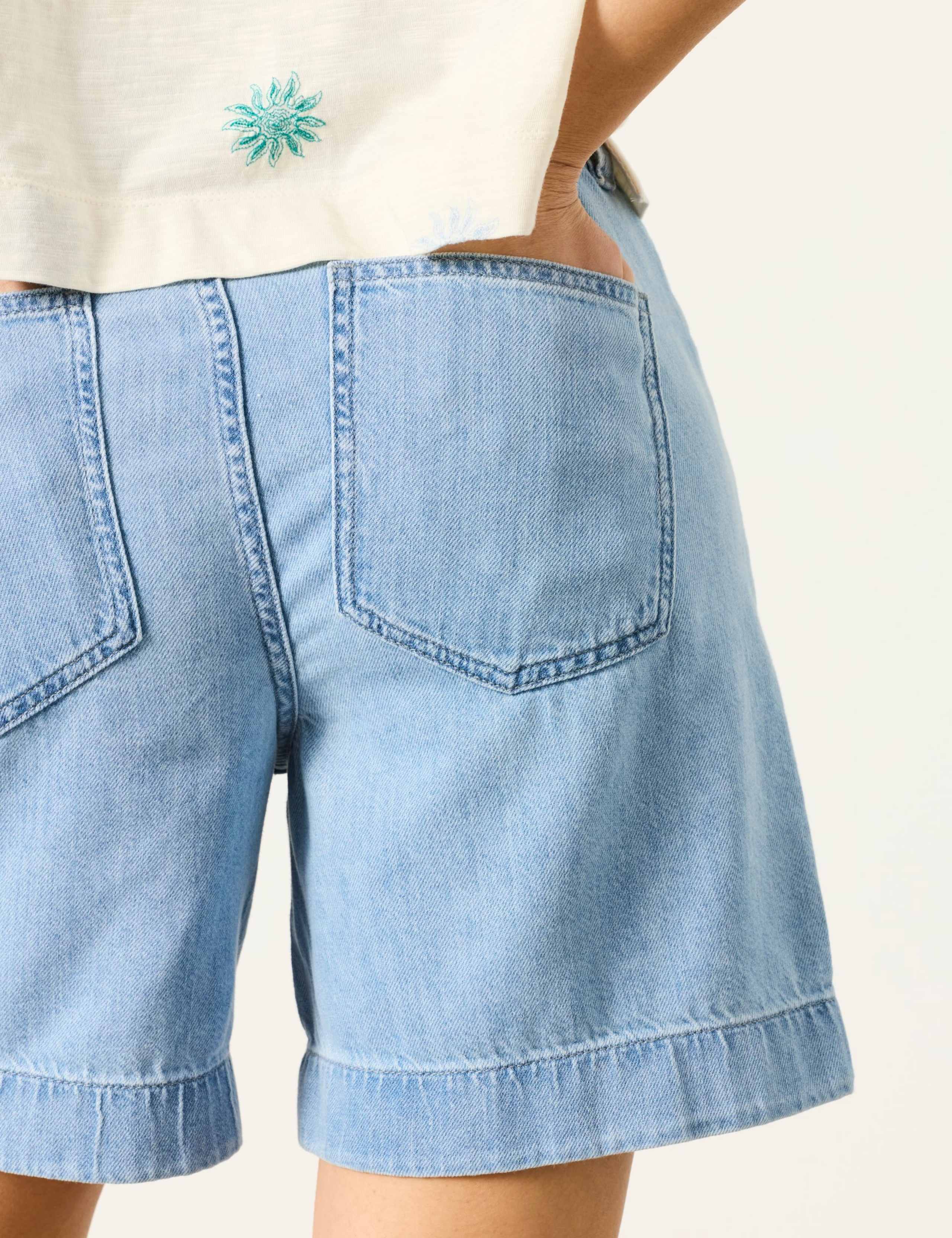 Pure Cotton Denim Shorts 3 of 6