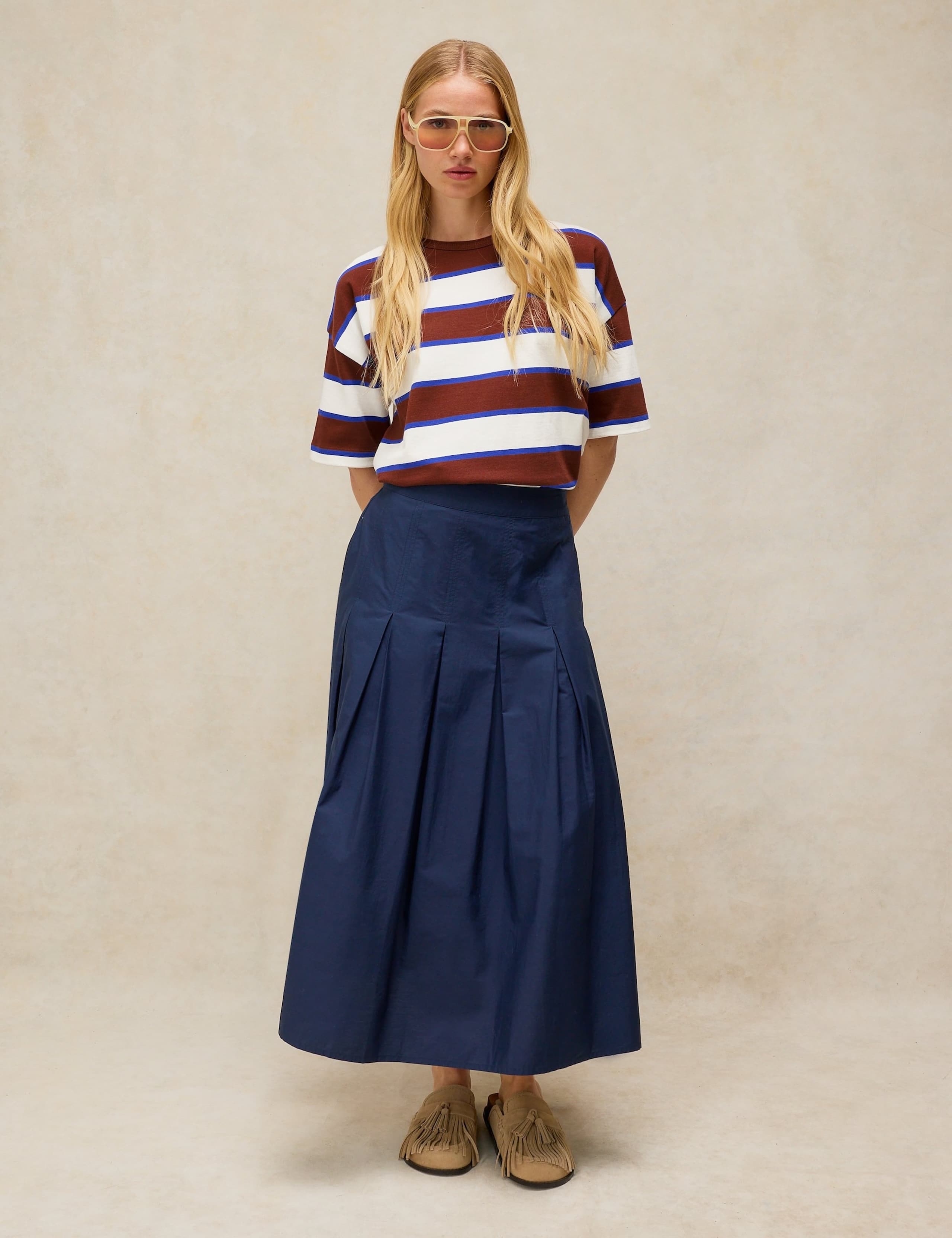 Pure Cotton Striped Midweight T-Shirt 3 of 6