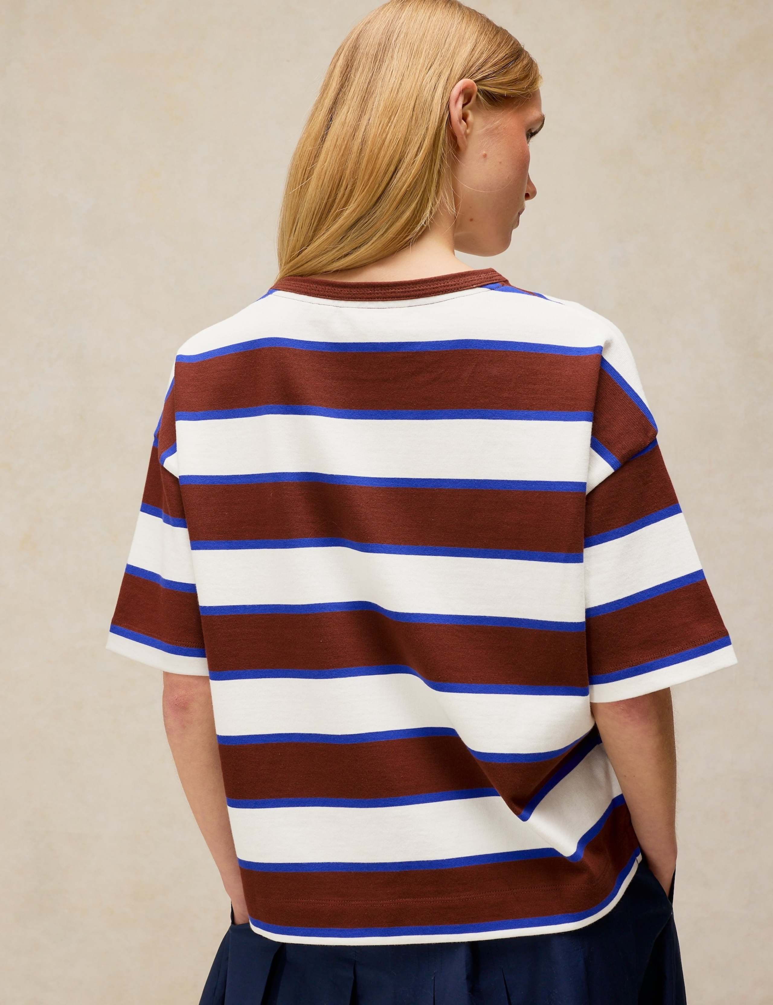 Pure Cotton Striped Midweight T-Shirt 5 of 6