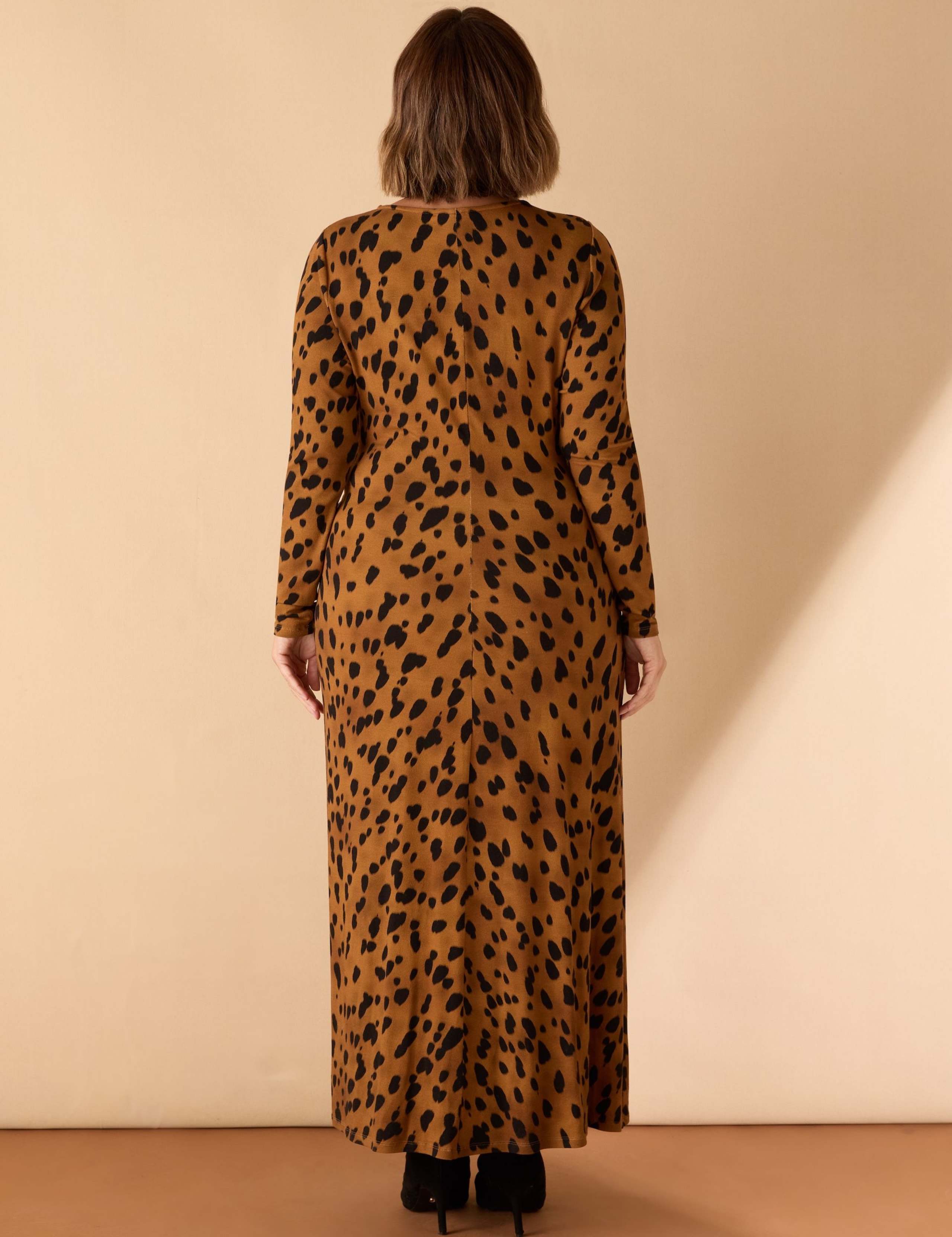 Animal Print Midaxi T-Shirt Dress 3 of 9