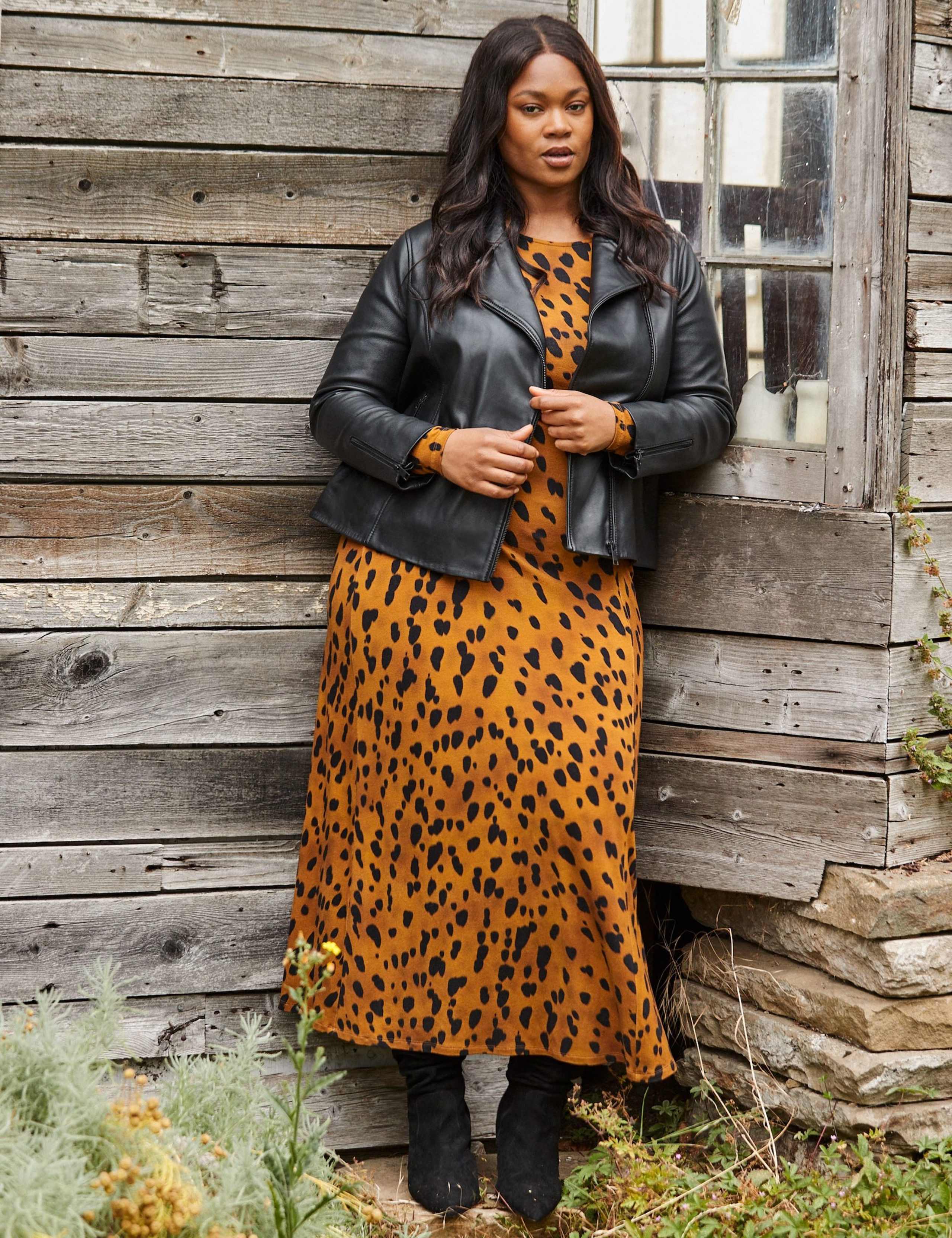 Animal Print Midaxi T-Shirt Dress 5 of 9