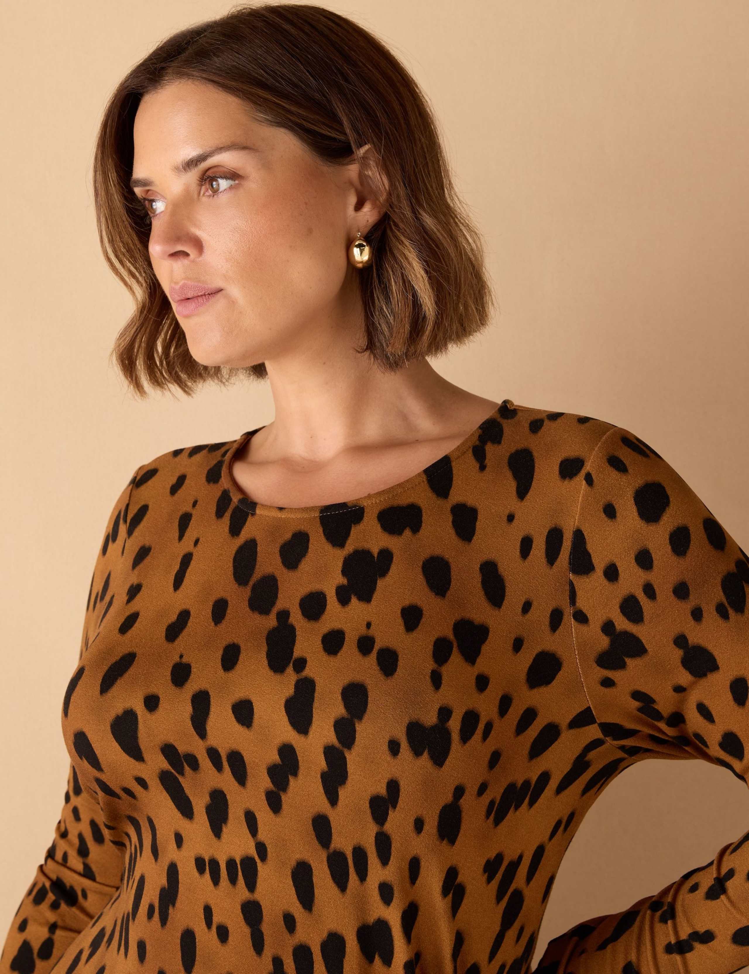 Animal Print Midaxi T-Shirt Dress 8 of 9