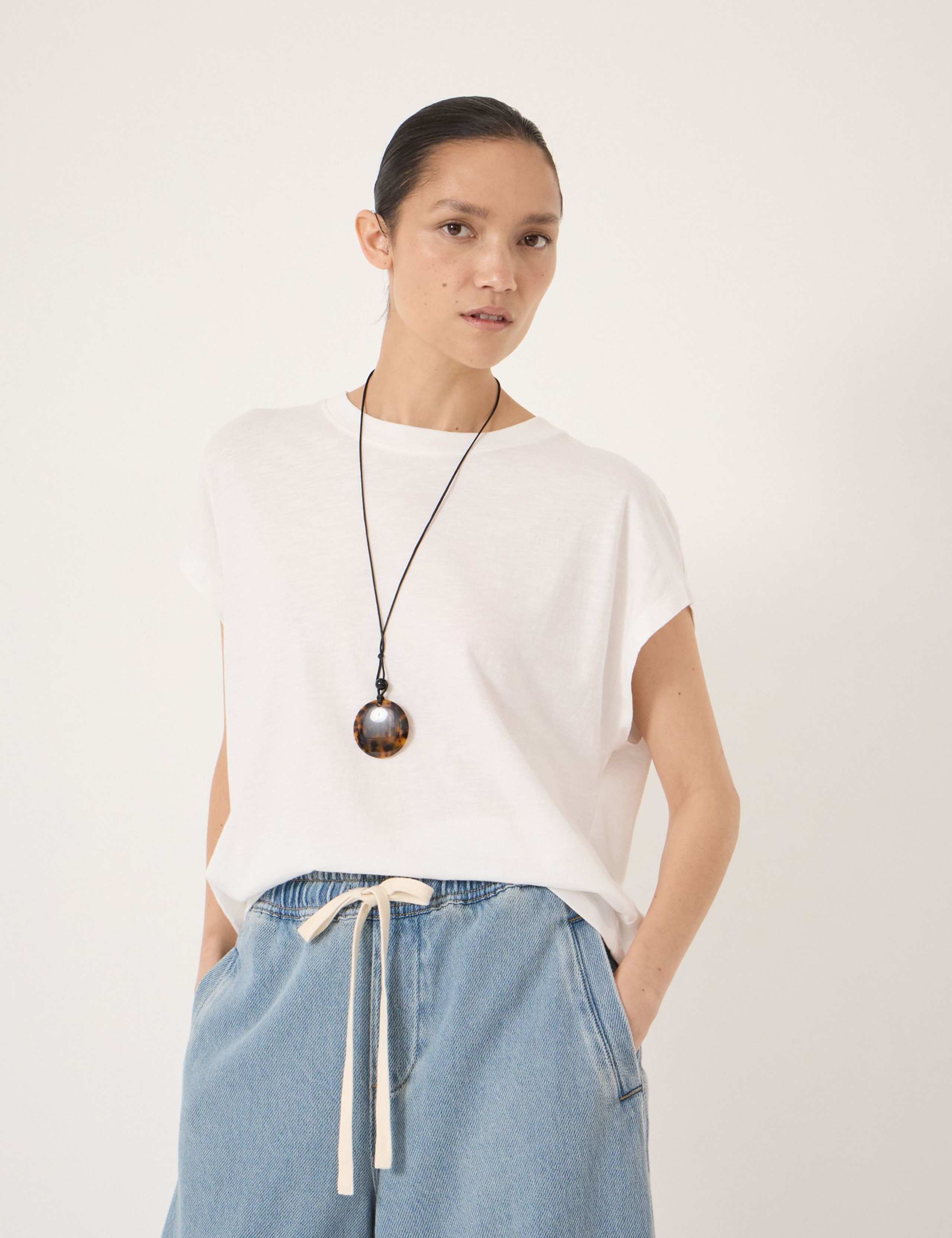 Pure Cotton Crew Neck T-Shirt 4 of 6