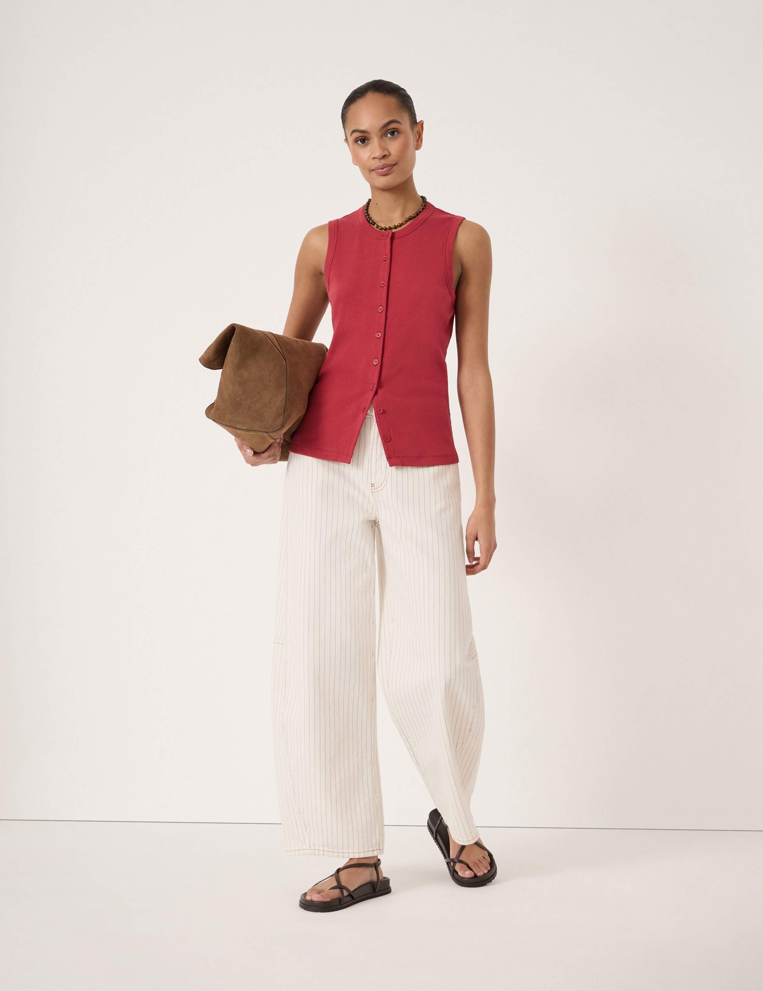 Cotton Rich Ribbed Vest 1 of 5