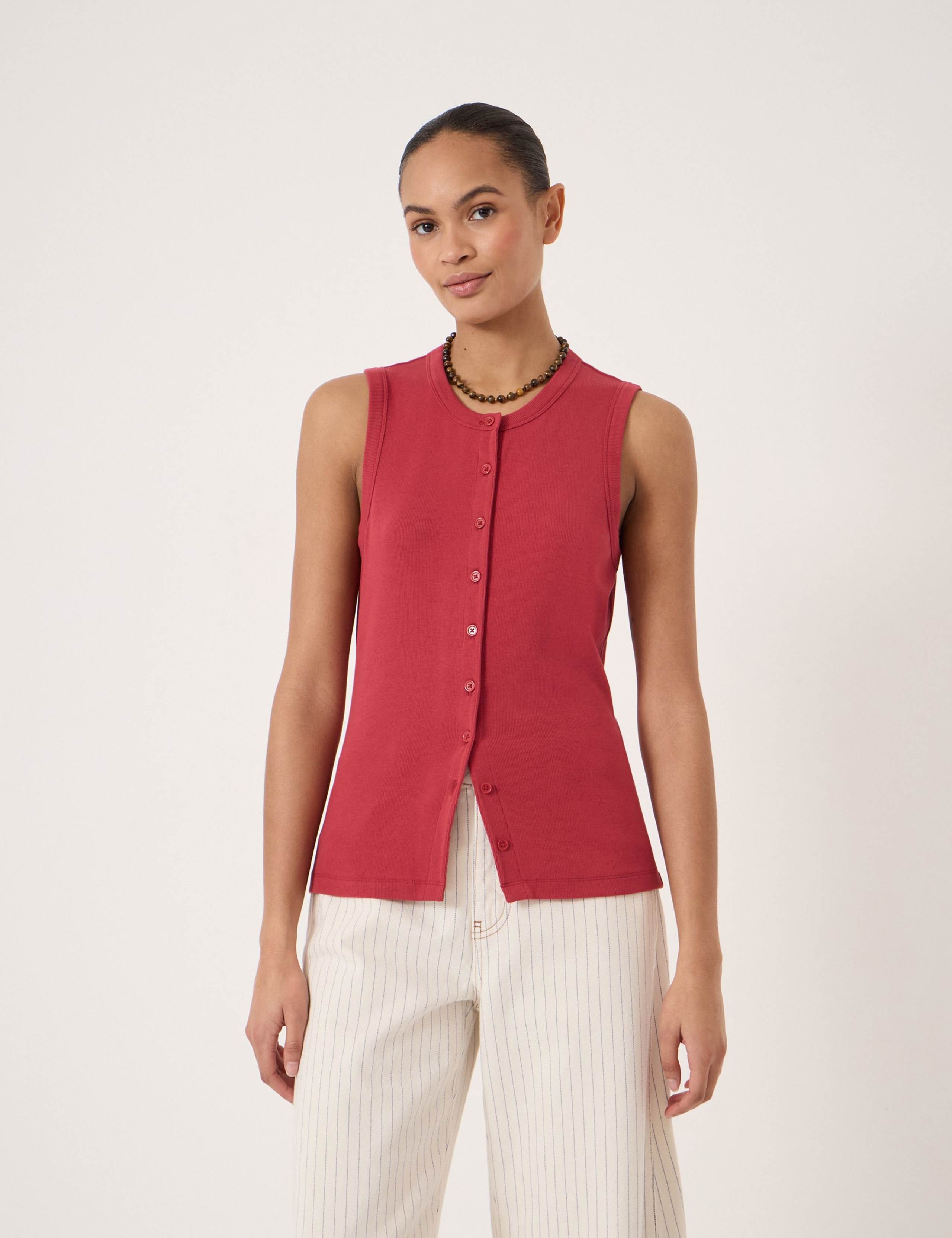 Cotton Rich Ribbed Vest 3 of 5