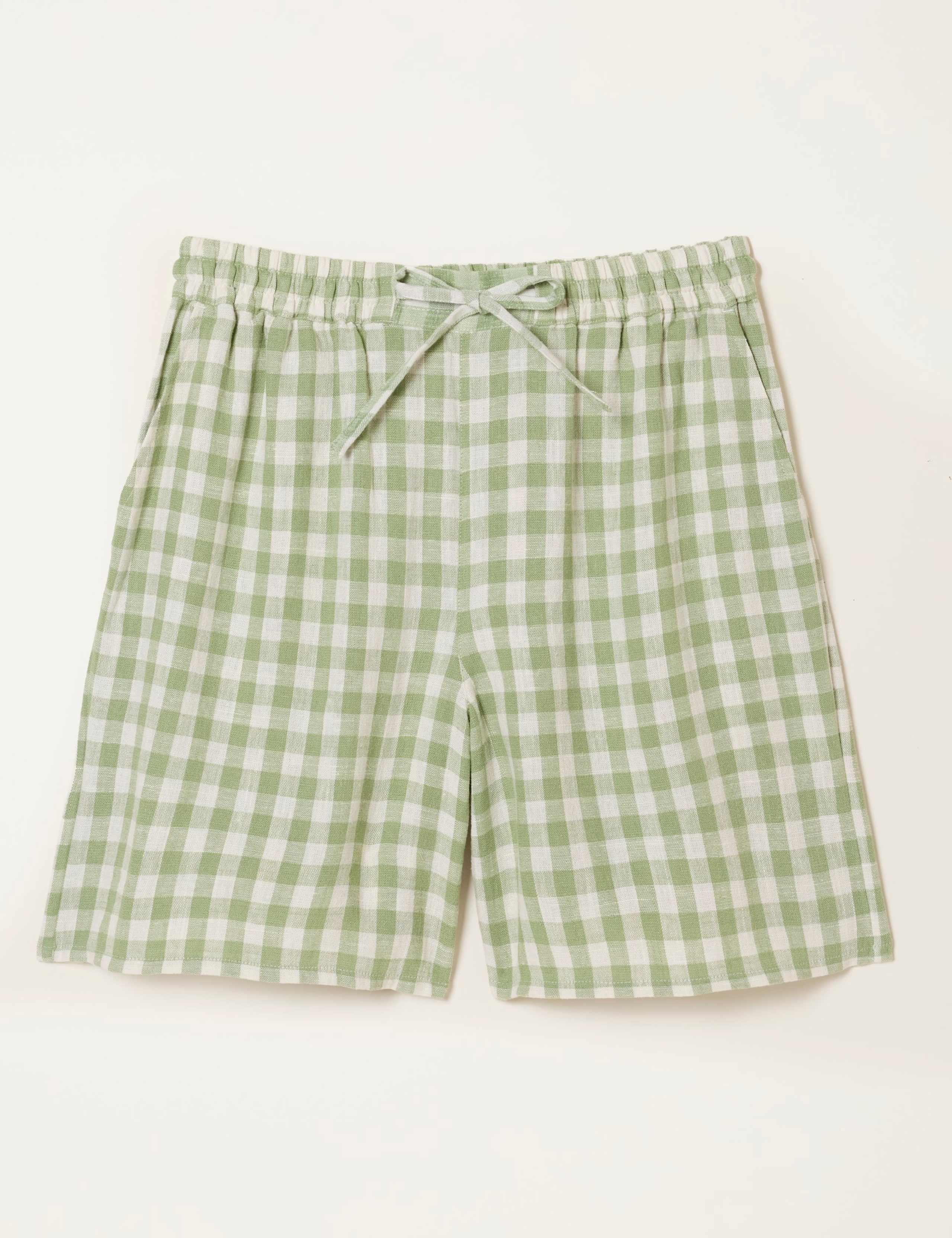 Linen Rich Gingham Shorts 2 of 6