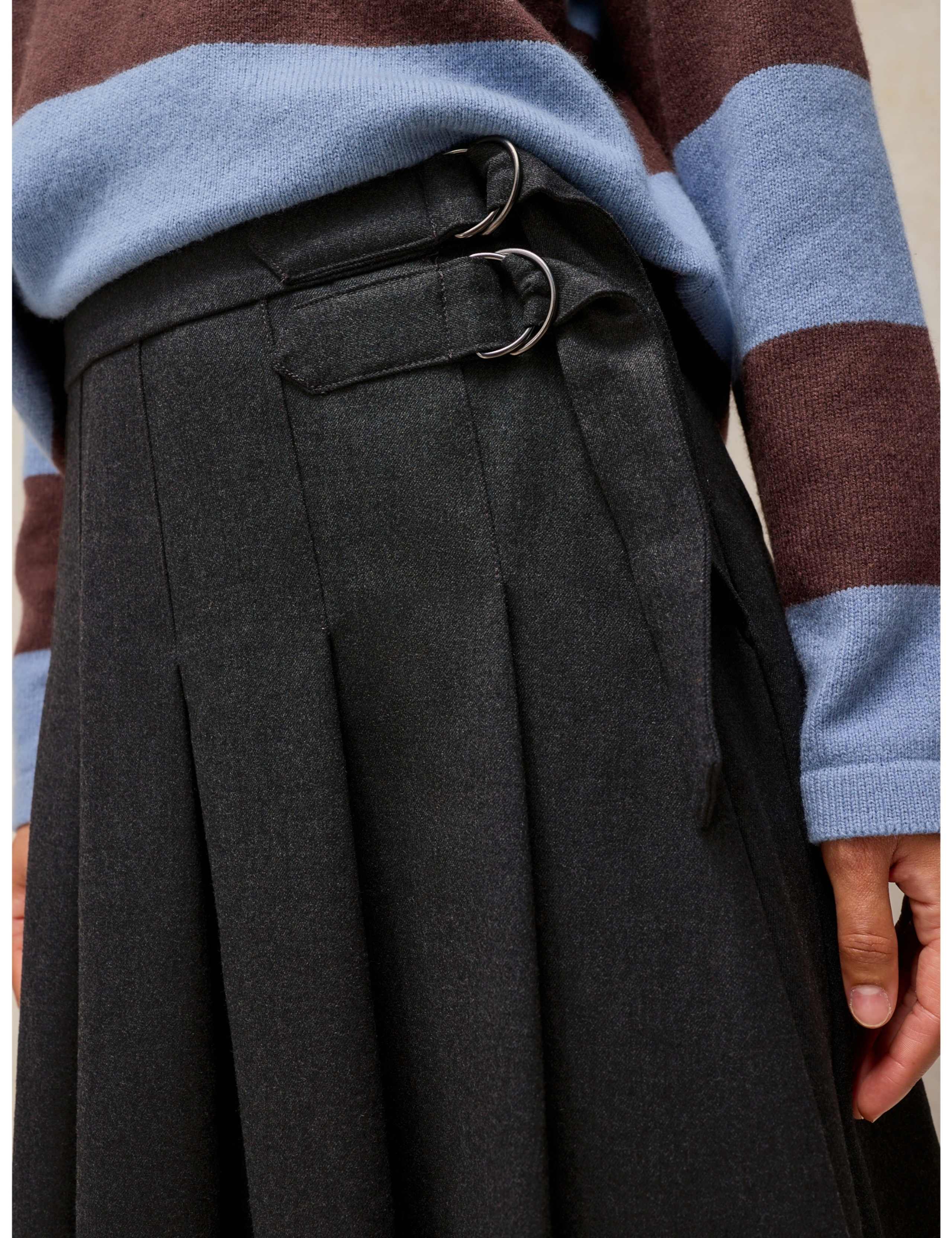 Kali Flannel Midi Kilt Skirt 5 of 6