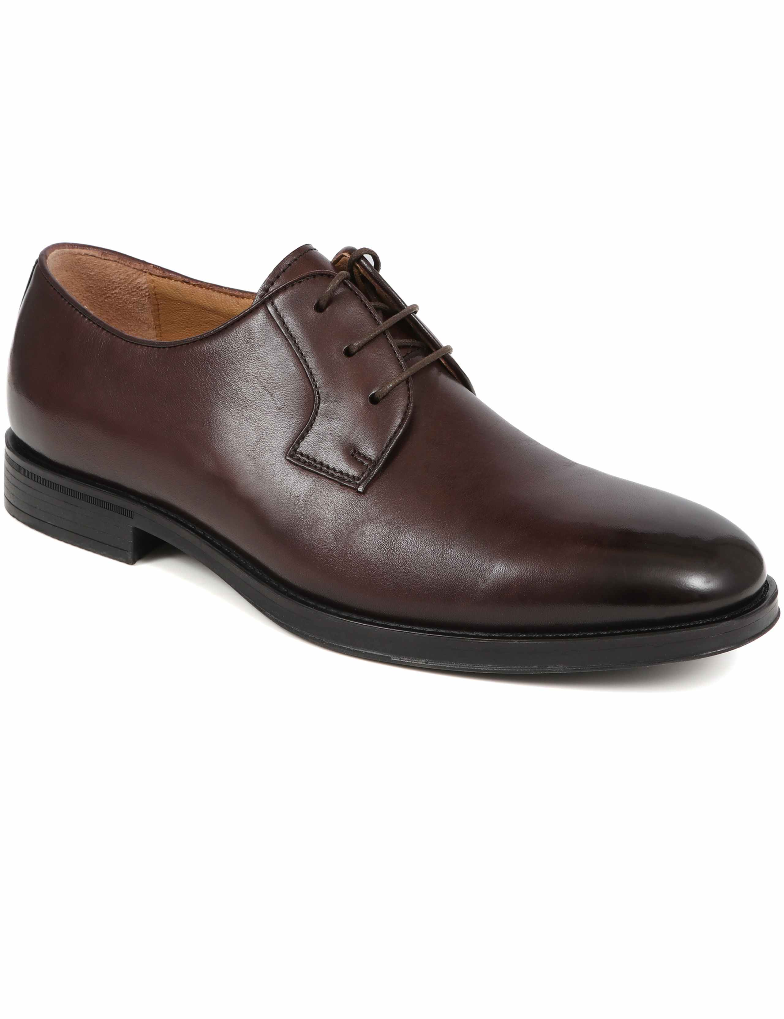 Wide Fit Leather Derby Shoes 5 of 7