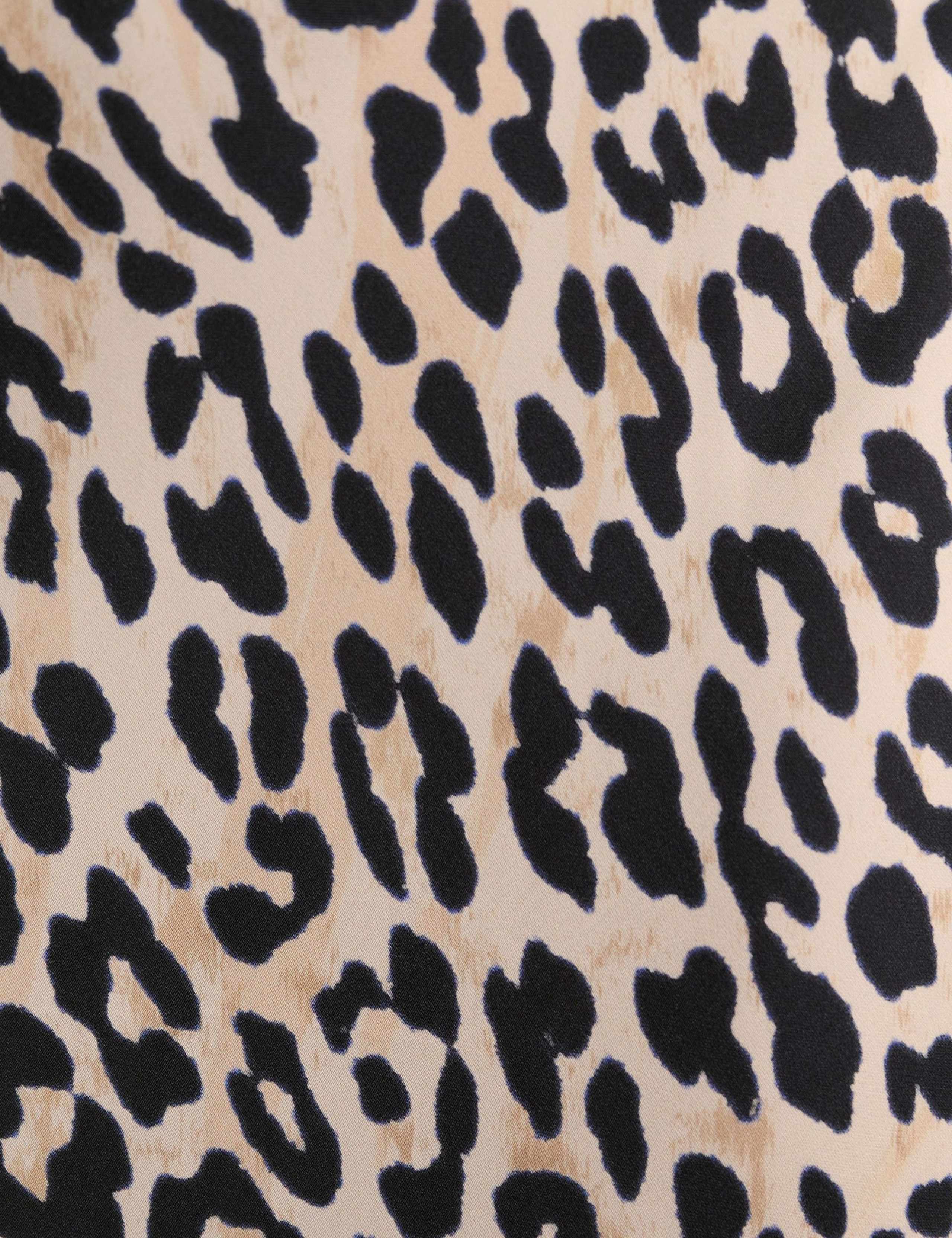 Animal Print Lace Detail Maxi Slip Skirt 5 of 5