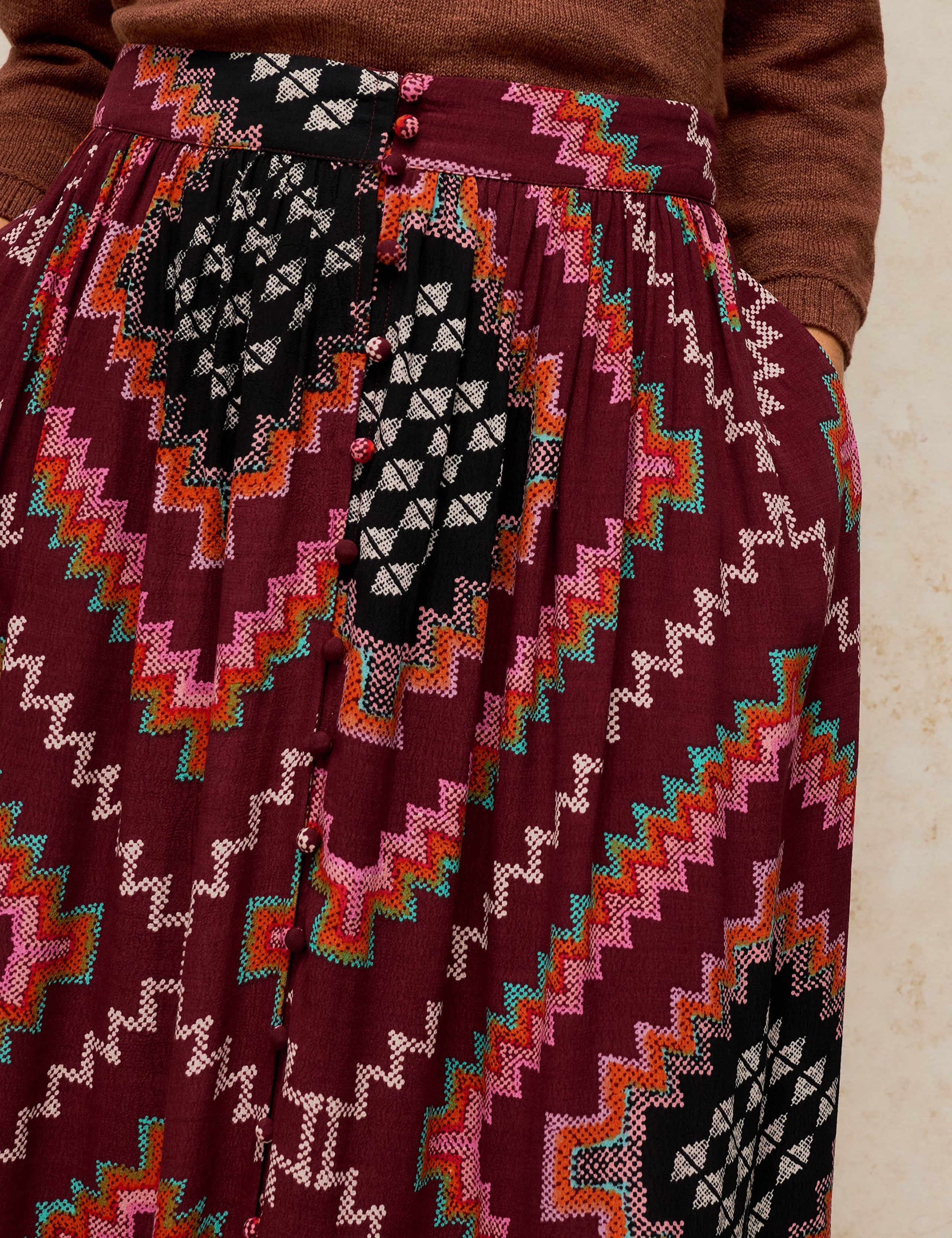 Flared A Line Midi Skirt 5 of 6