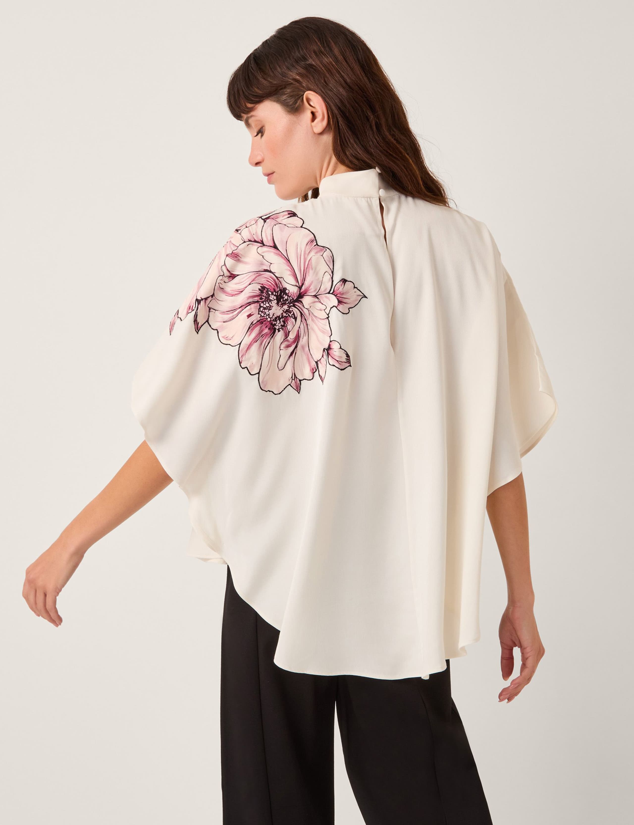 Floral High Neck Top 3 of 4