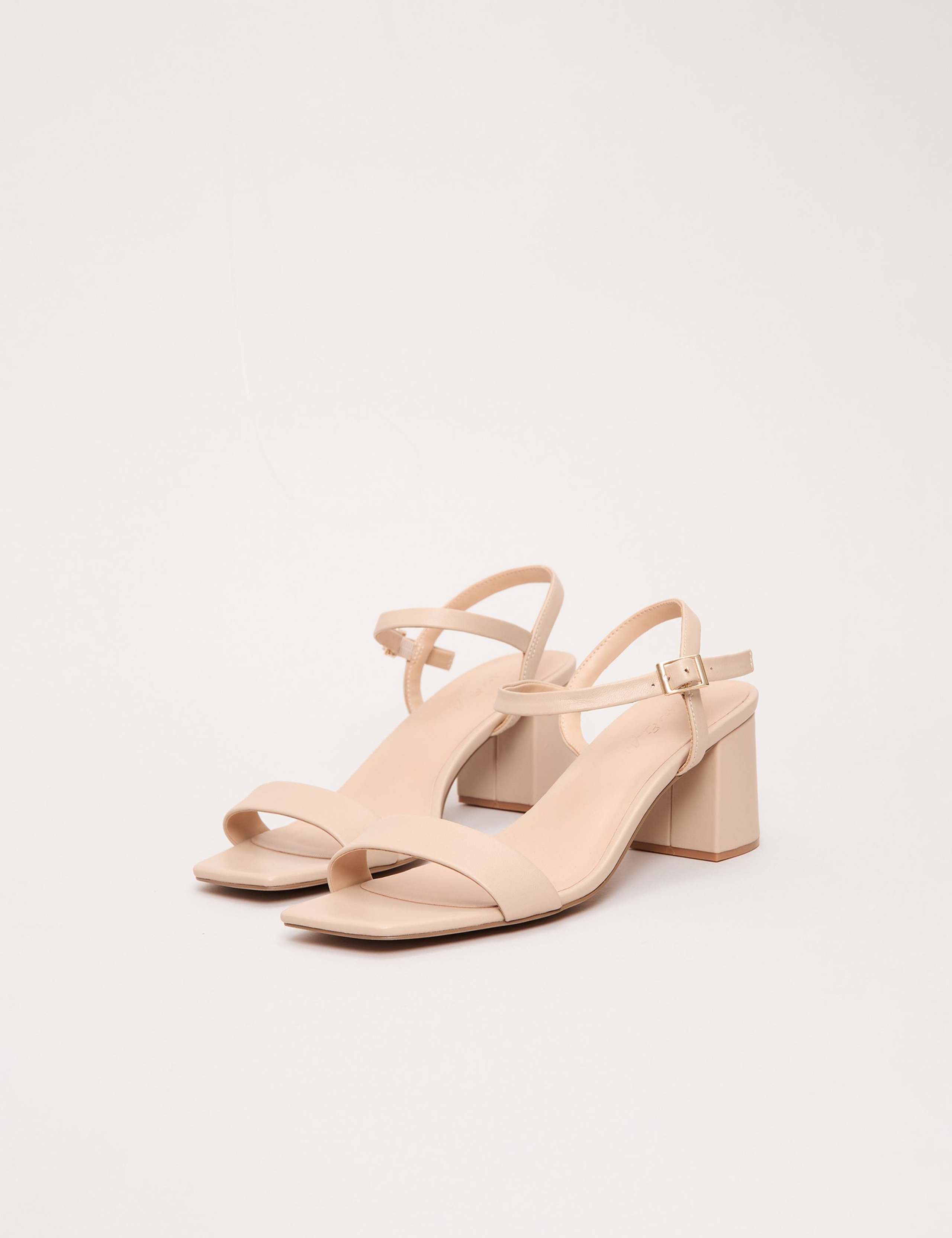 Leather Ankle Strap Block Heel Sandals 2 of 6