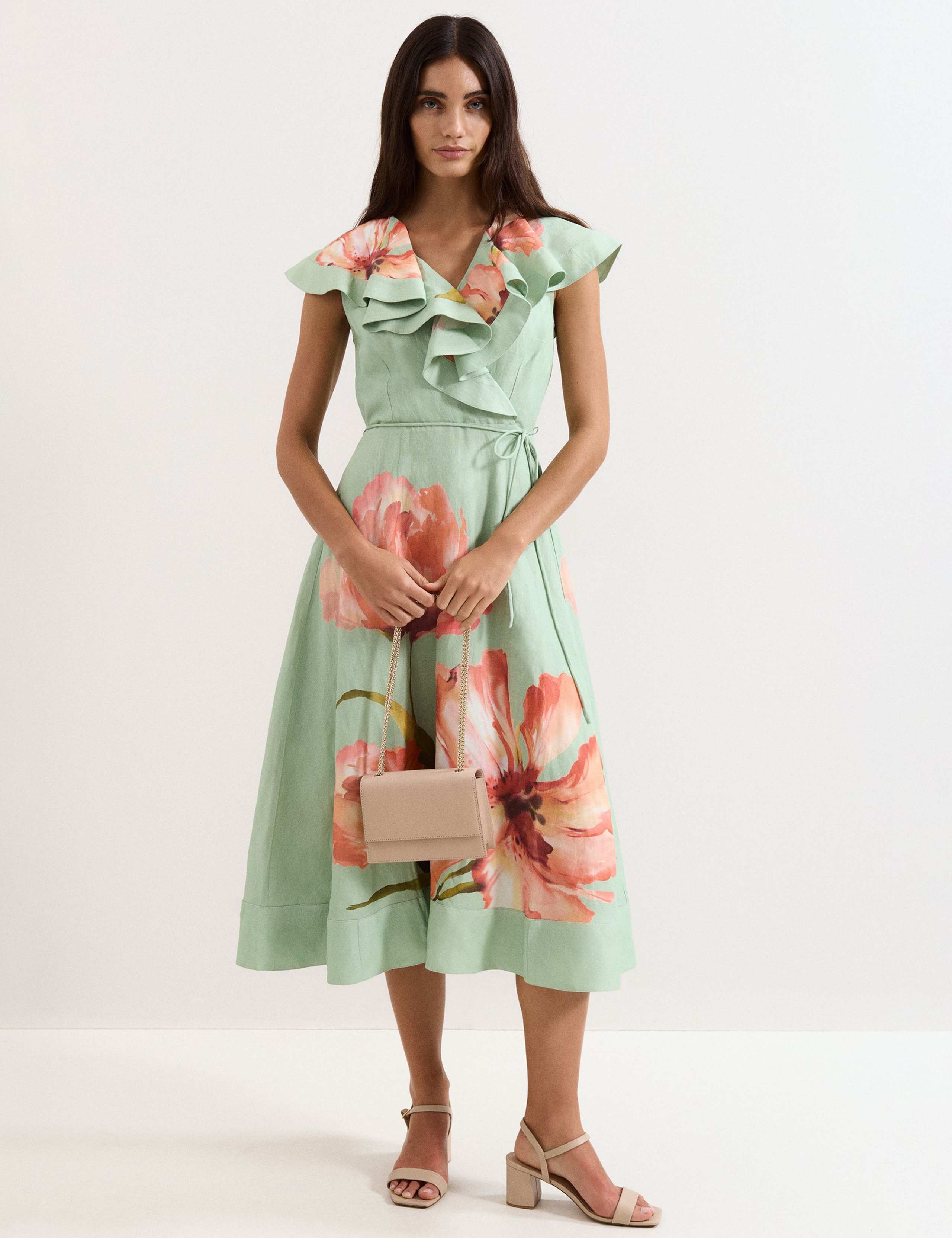 Leather Ankle Strap Block Heel Sandals 6 of 6