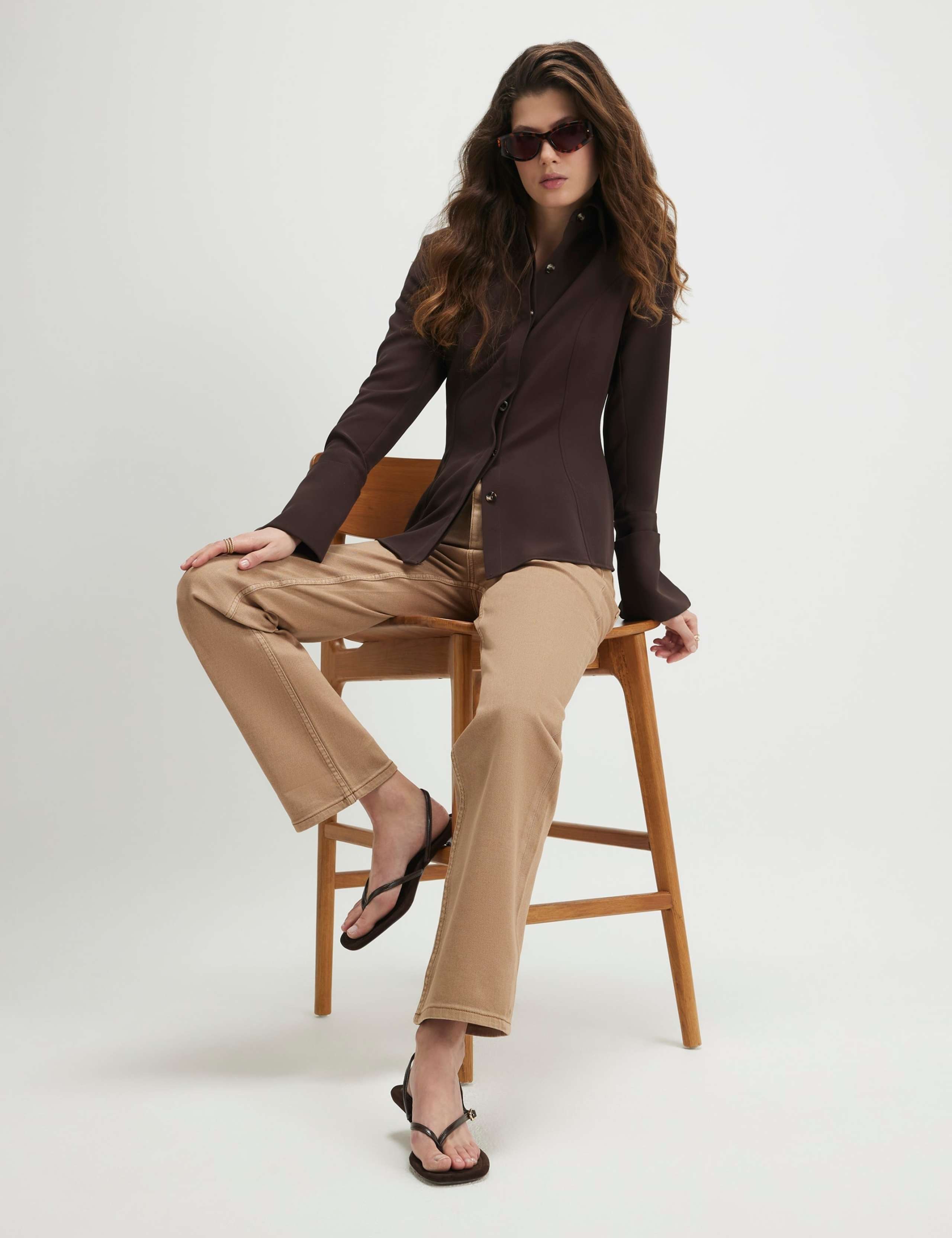 High Waisted Straight Leg Jeans 2 of 4