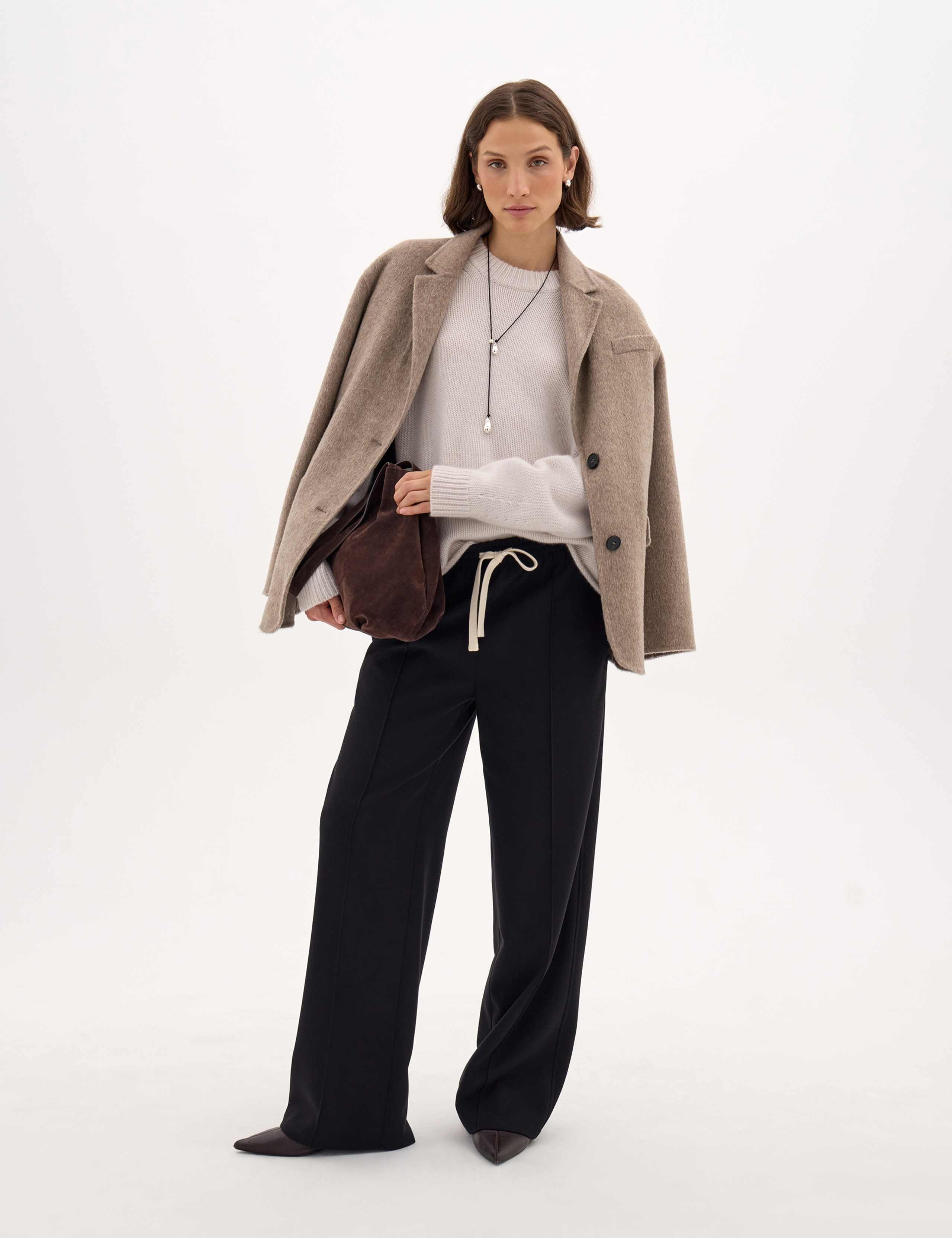 Crew Neck Chunky Jumper With Cashmere 5 of 6