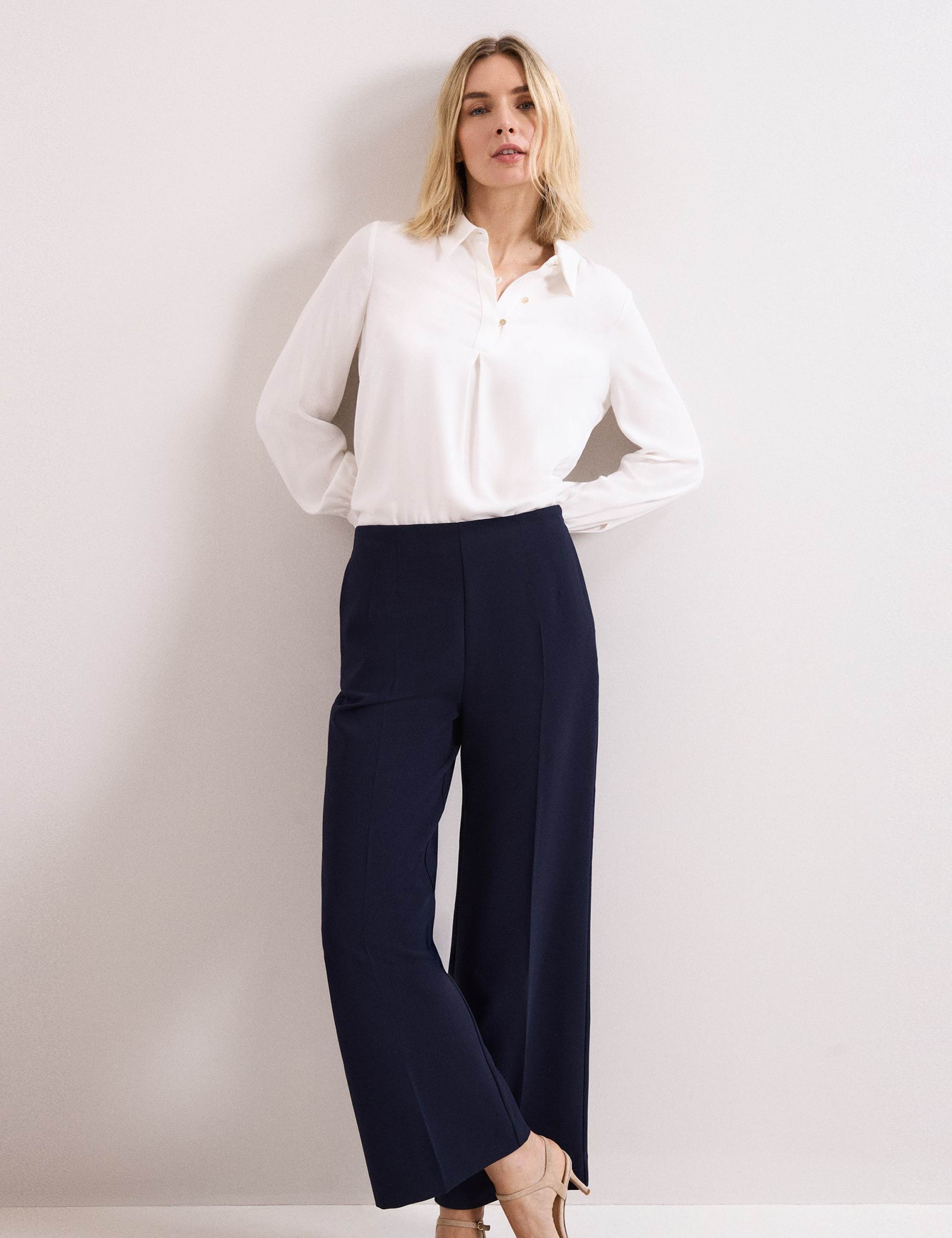 Wide Leg Elasticated Waist Trousers 6 of 7