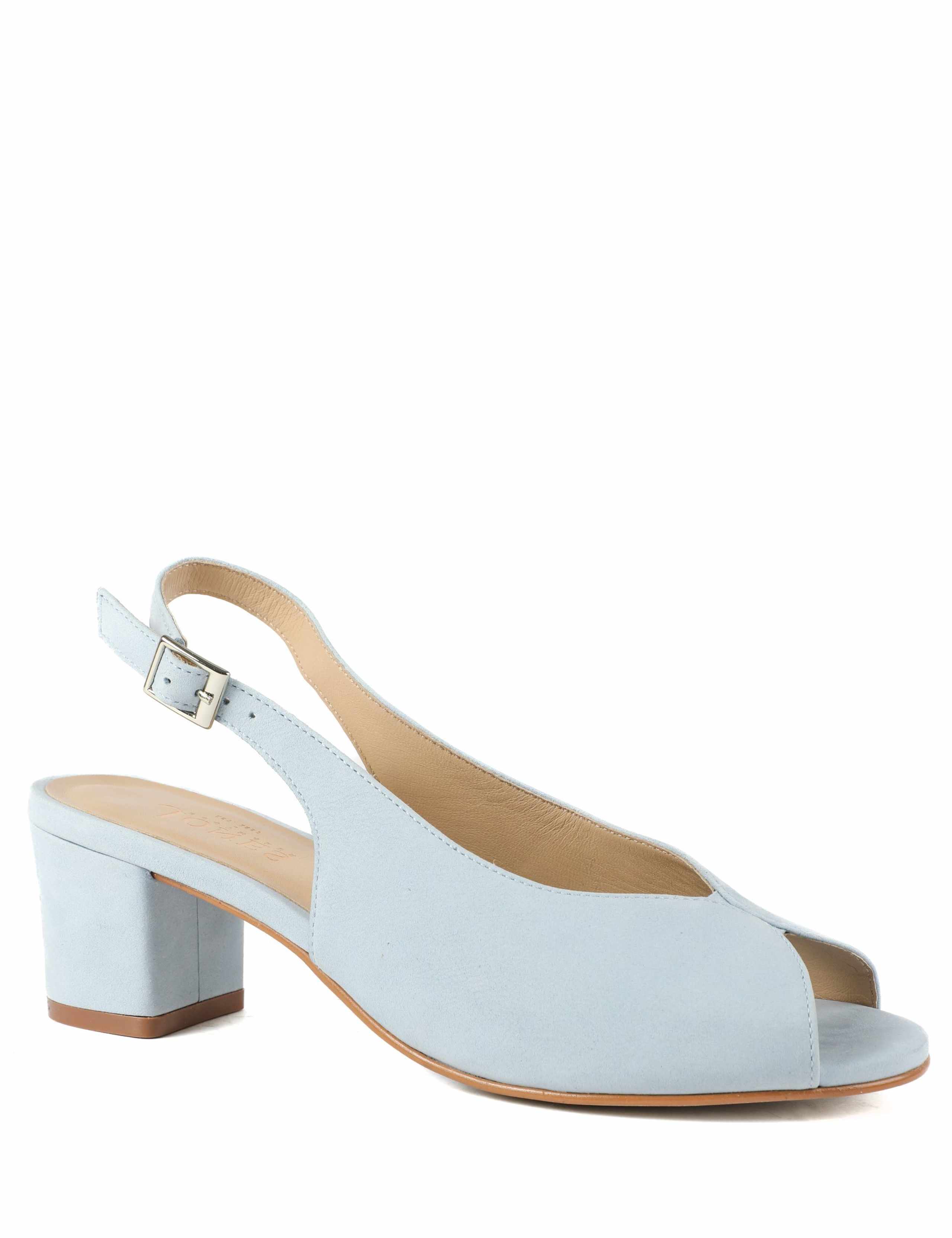 Suede Block Heel Slingback Court Shoes 6 of 6