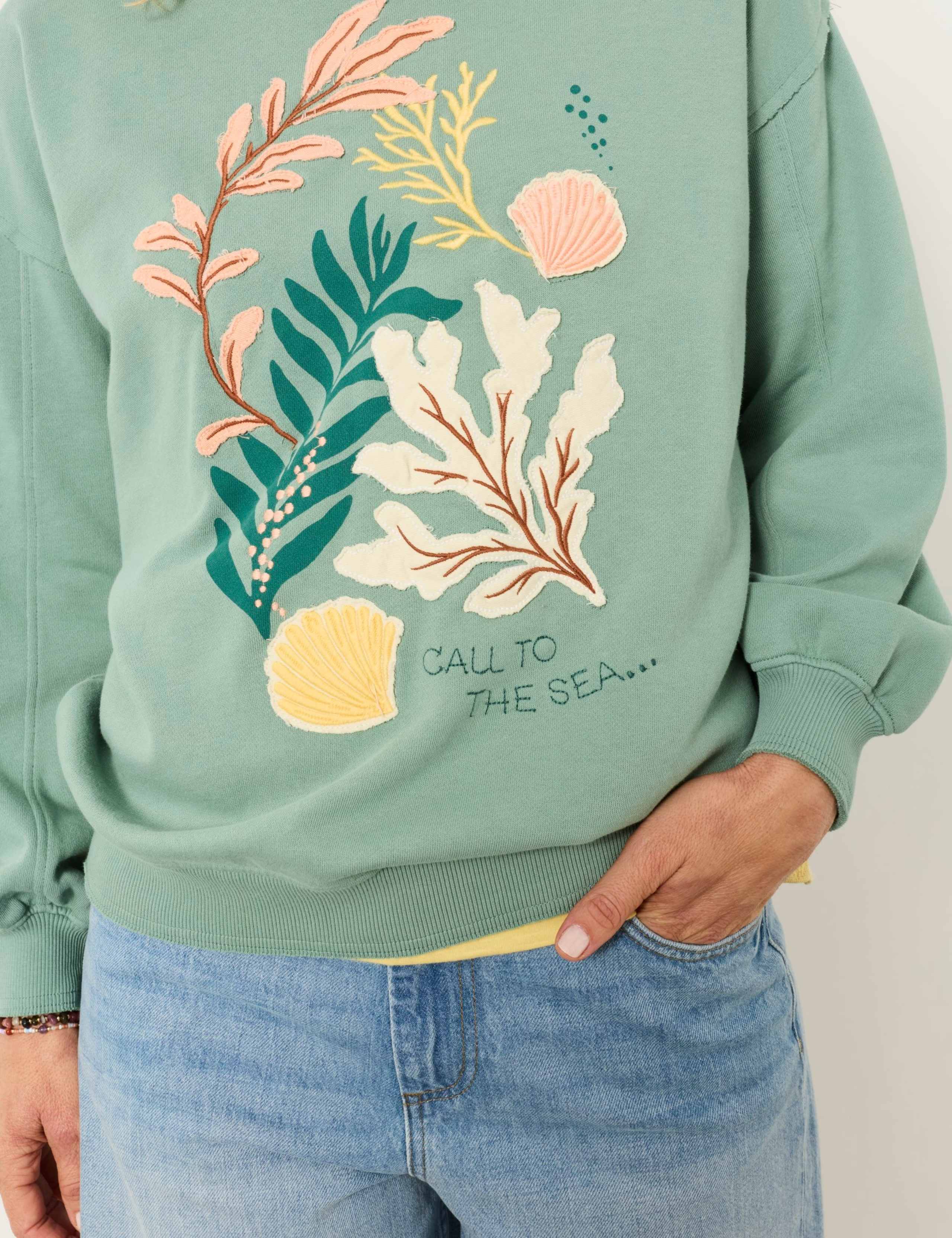 Pure Cotton Printed Sweatshirt 6 of 6