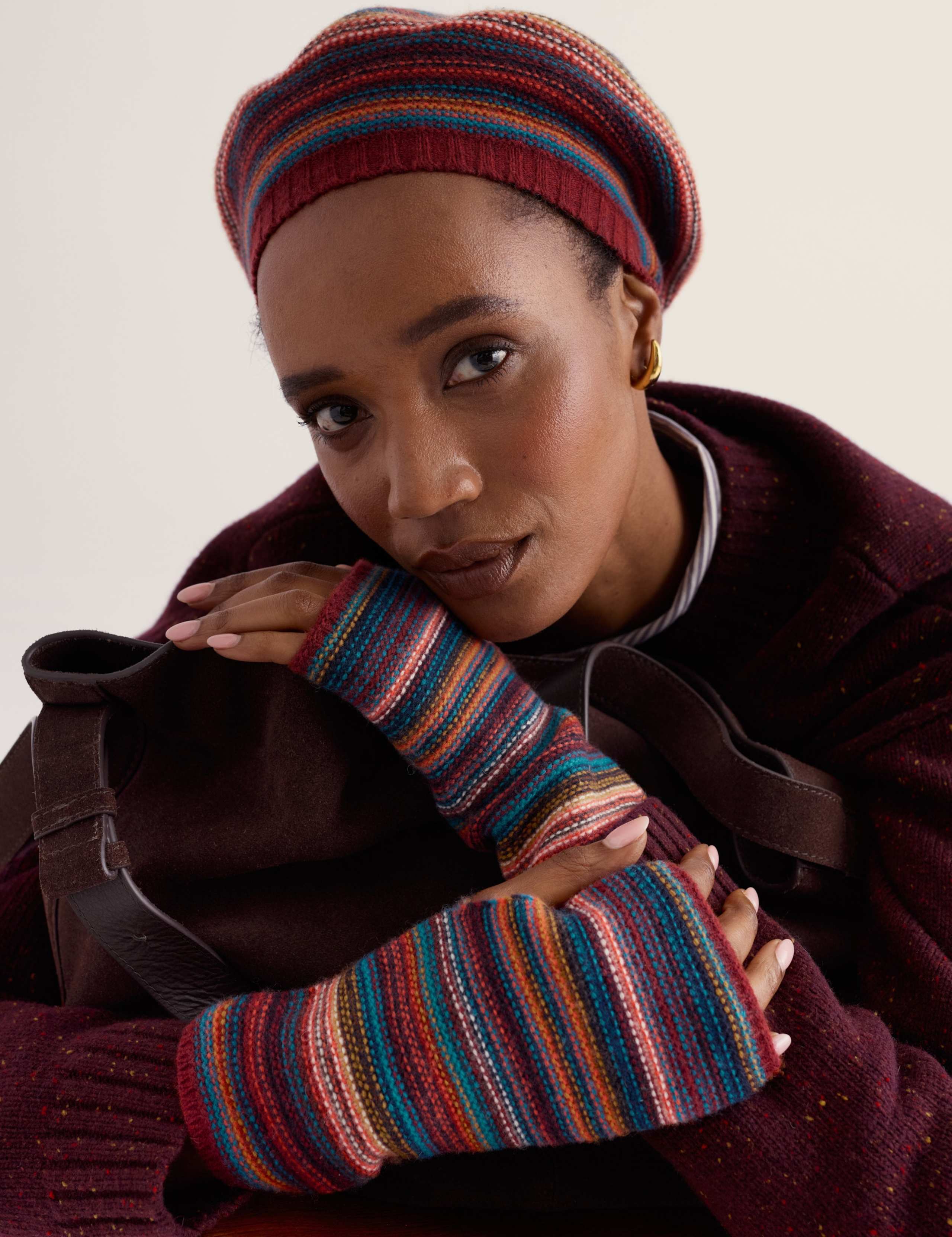 Wool Rich Fingerless Mittens 1 of 3