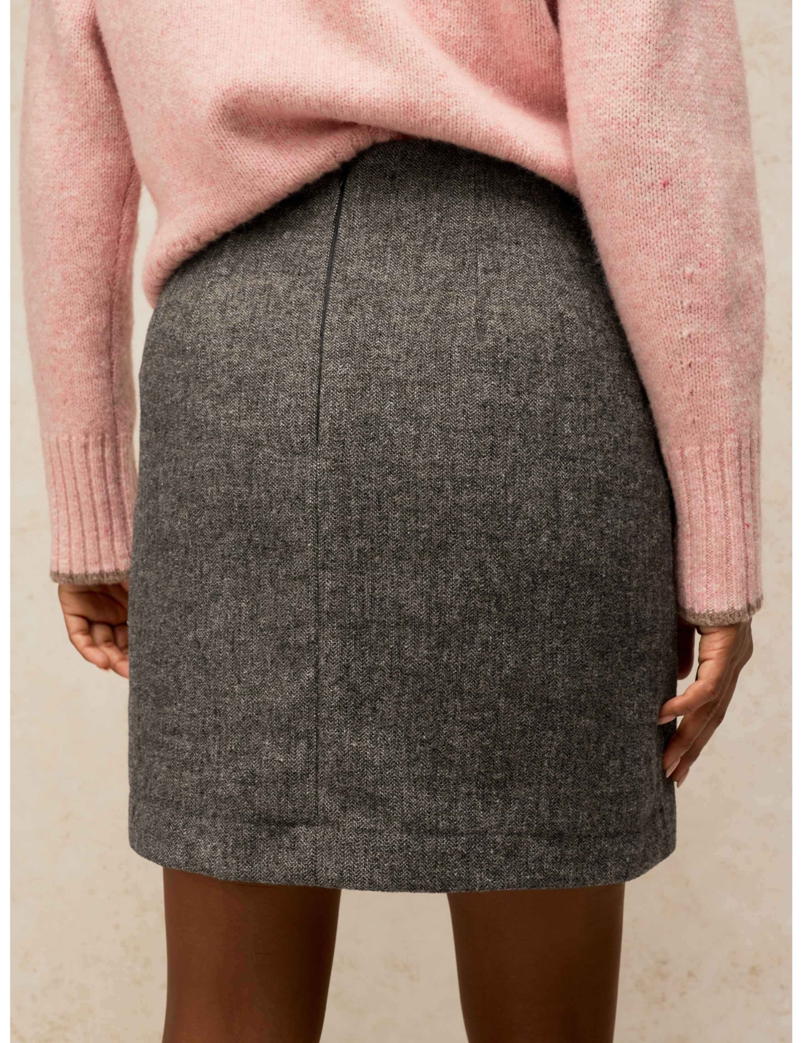 Tweed Midi Wrap Skirt 3 of 6