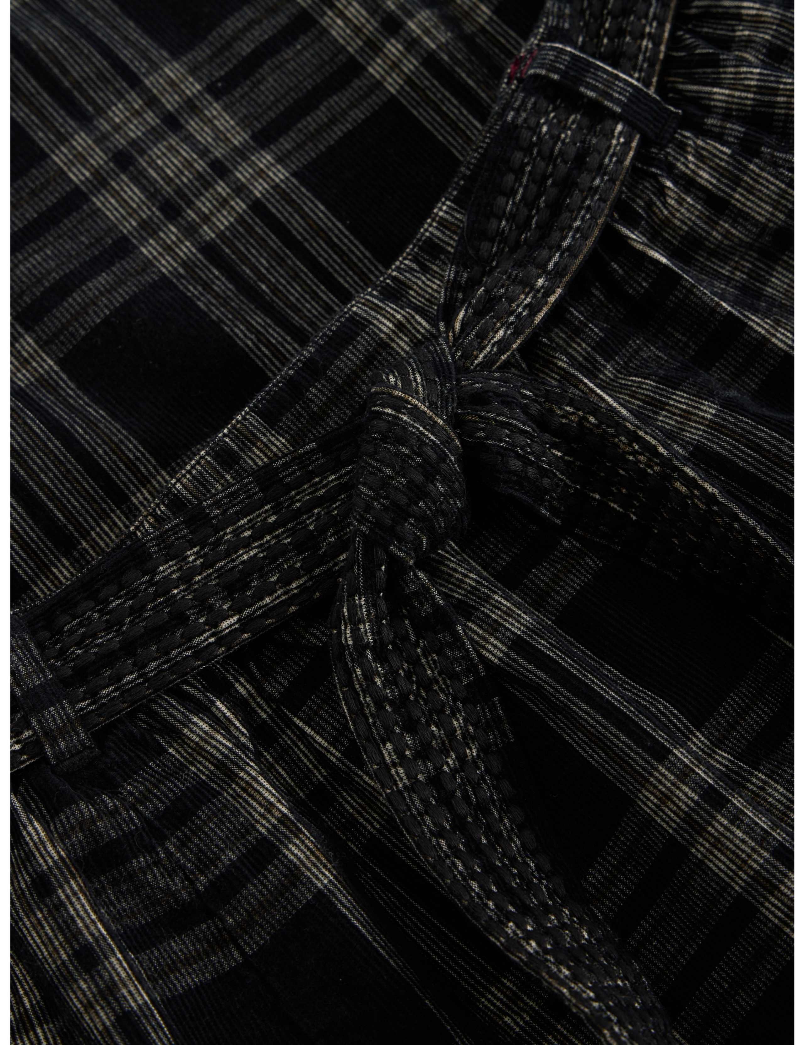 Annika Cord Checked Midi A-Line Skirt 6 of 6