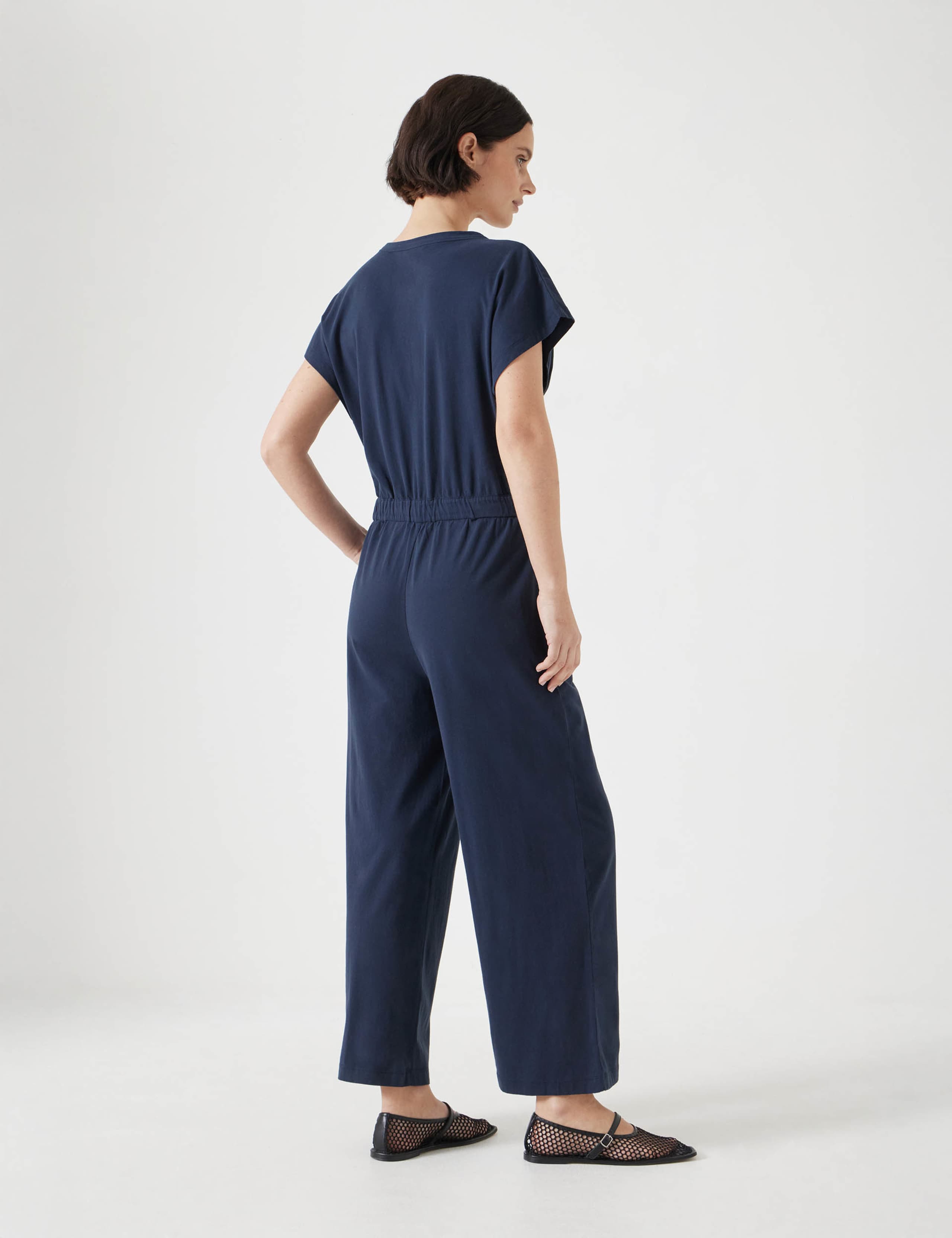 Kendall Pure Cotton Jersey Button Front Jumpsuit 4 of 4