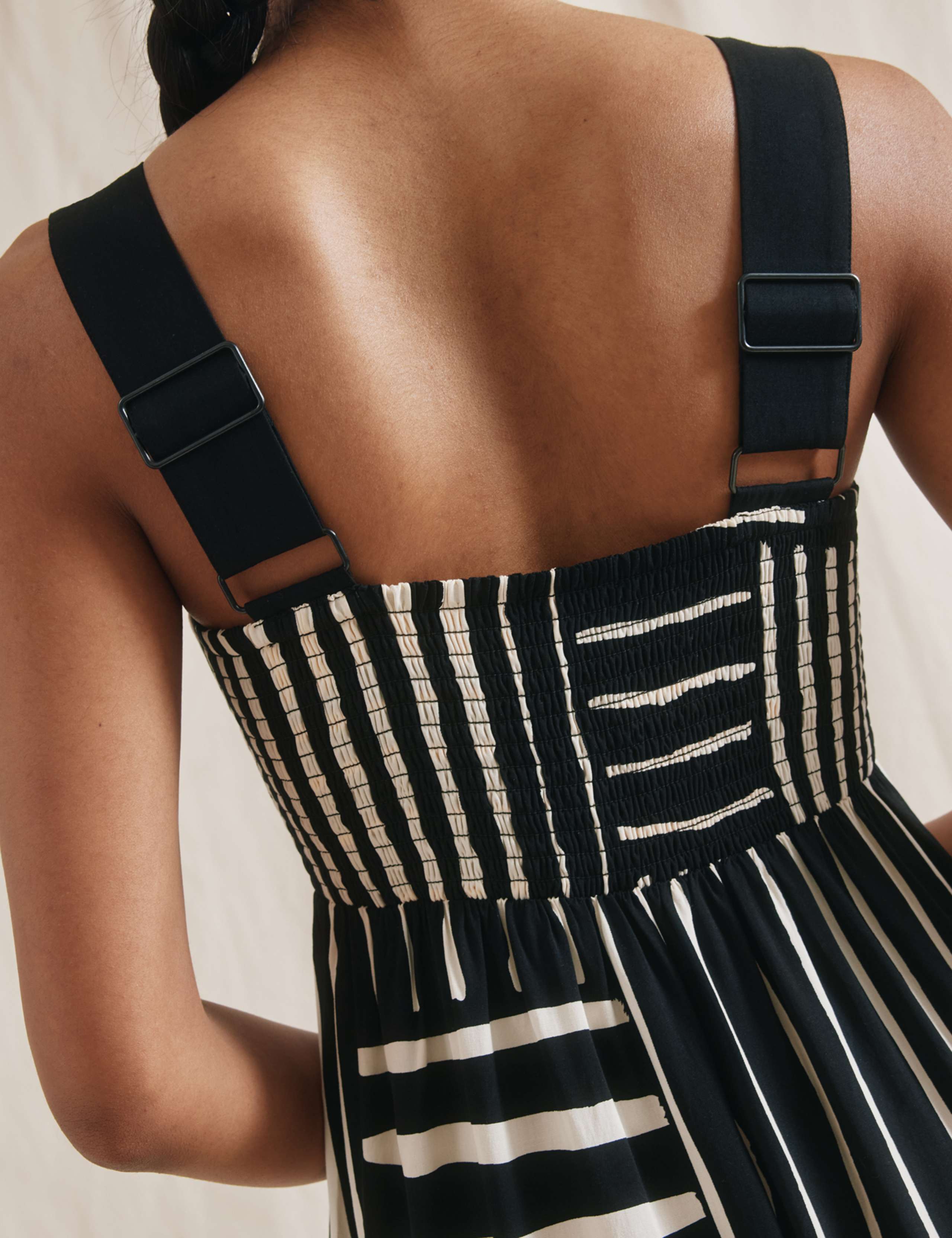 Striped Midaxi Waisted Dress 6 of 7