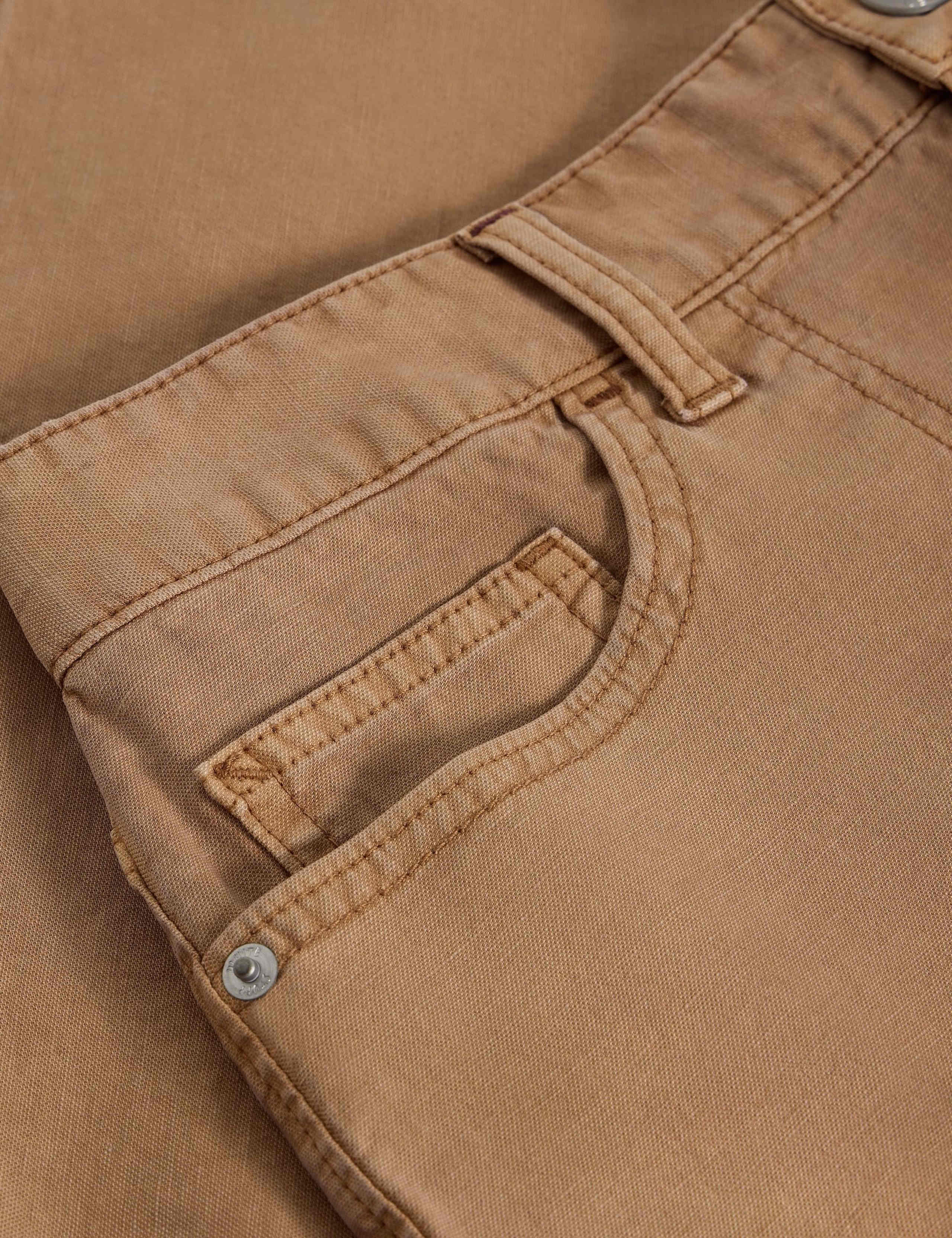 Cotton Rich Knee Length A-Line Skirt 5 of 6