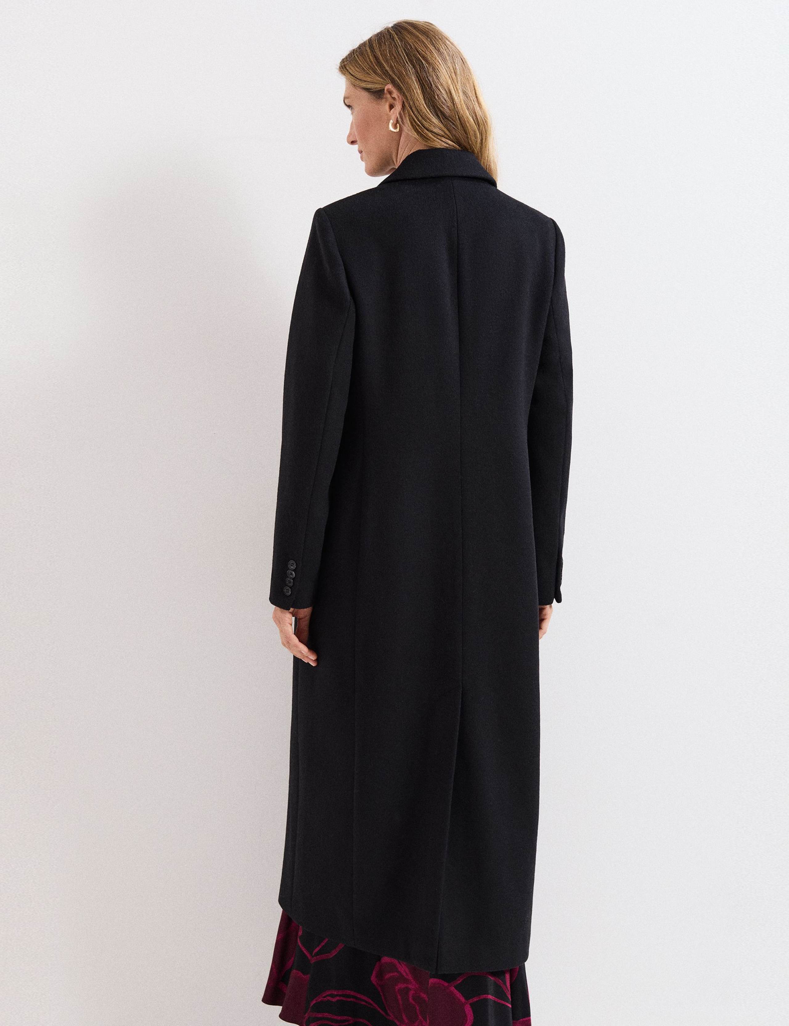 Wool Rich Collared Longline Coat 4 of 9