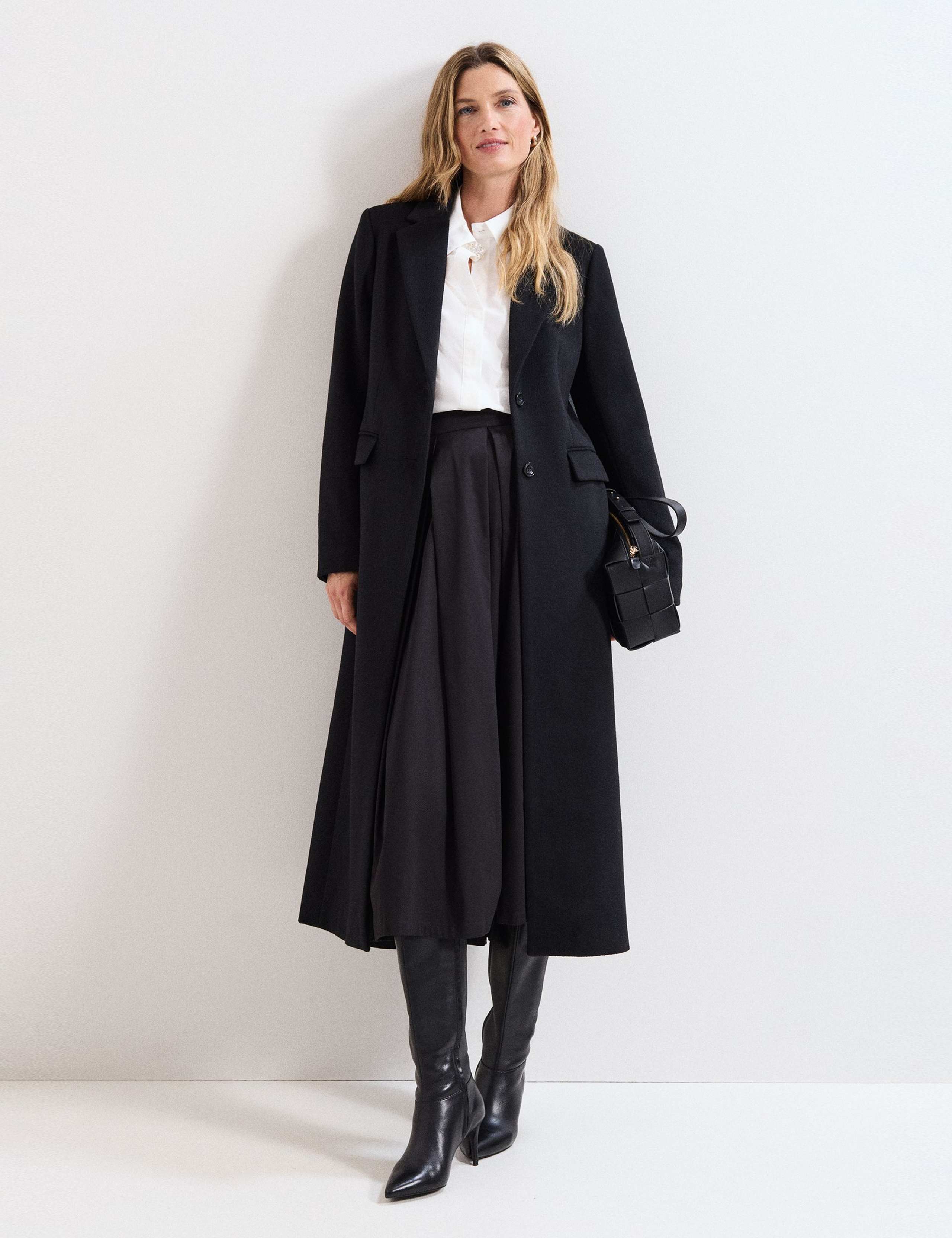 Wool Rich Collared Longline Coat 7 of 9