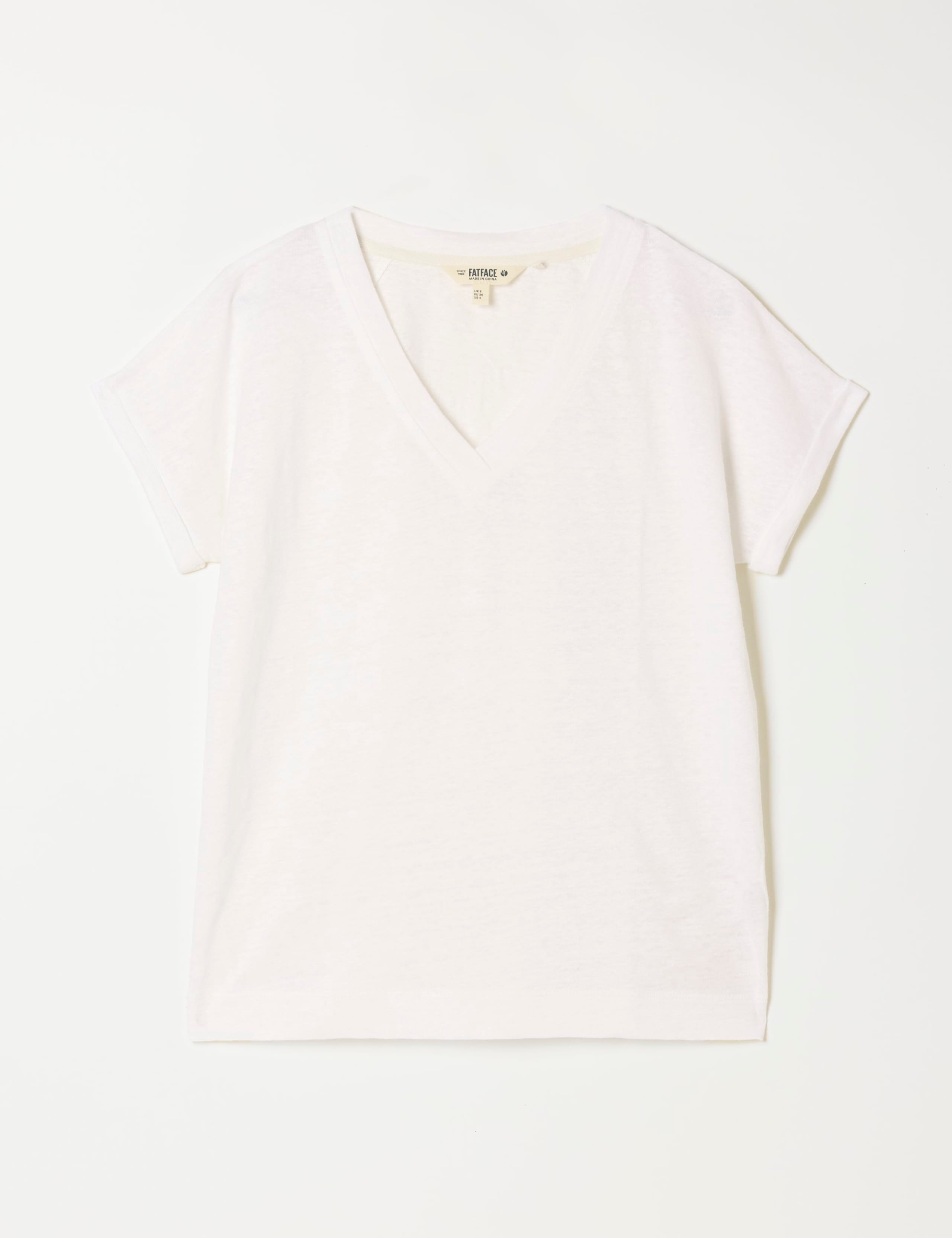 Pure Linen V-Neck T-Shirt 2 of 6
