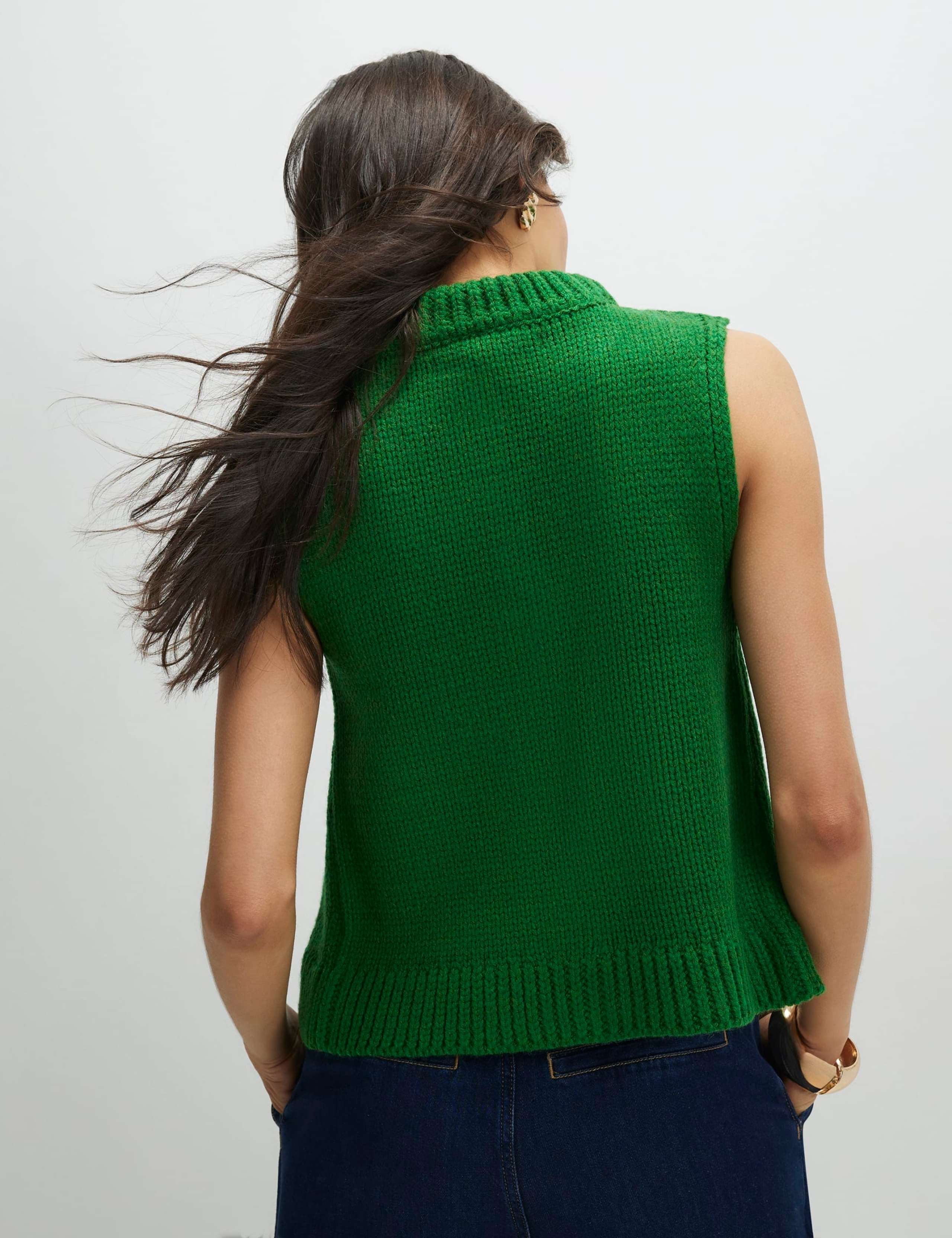 Crew Neck Button Cardigan 3 of 4