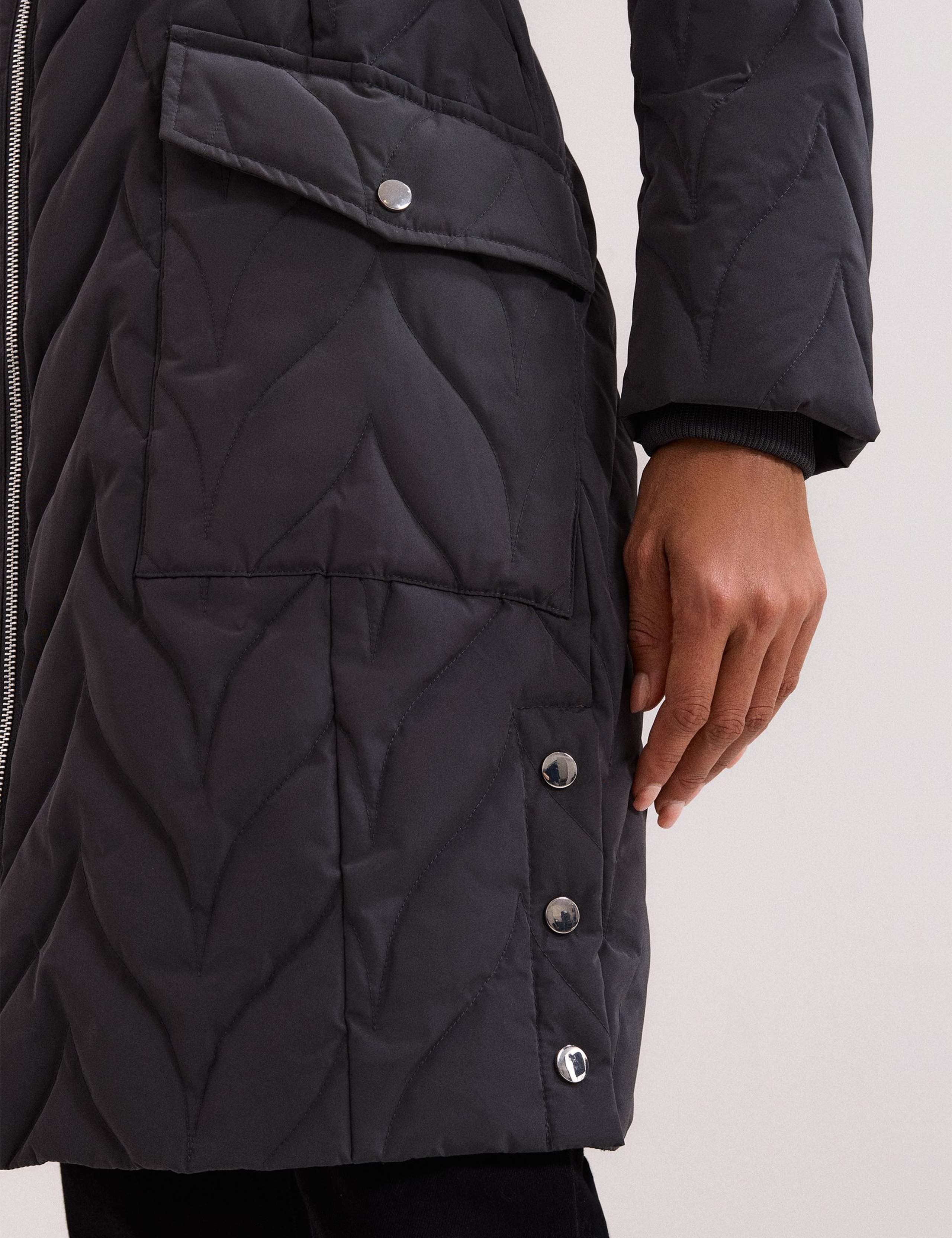 Hooded Belted Puffer Coat 5 of 10