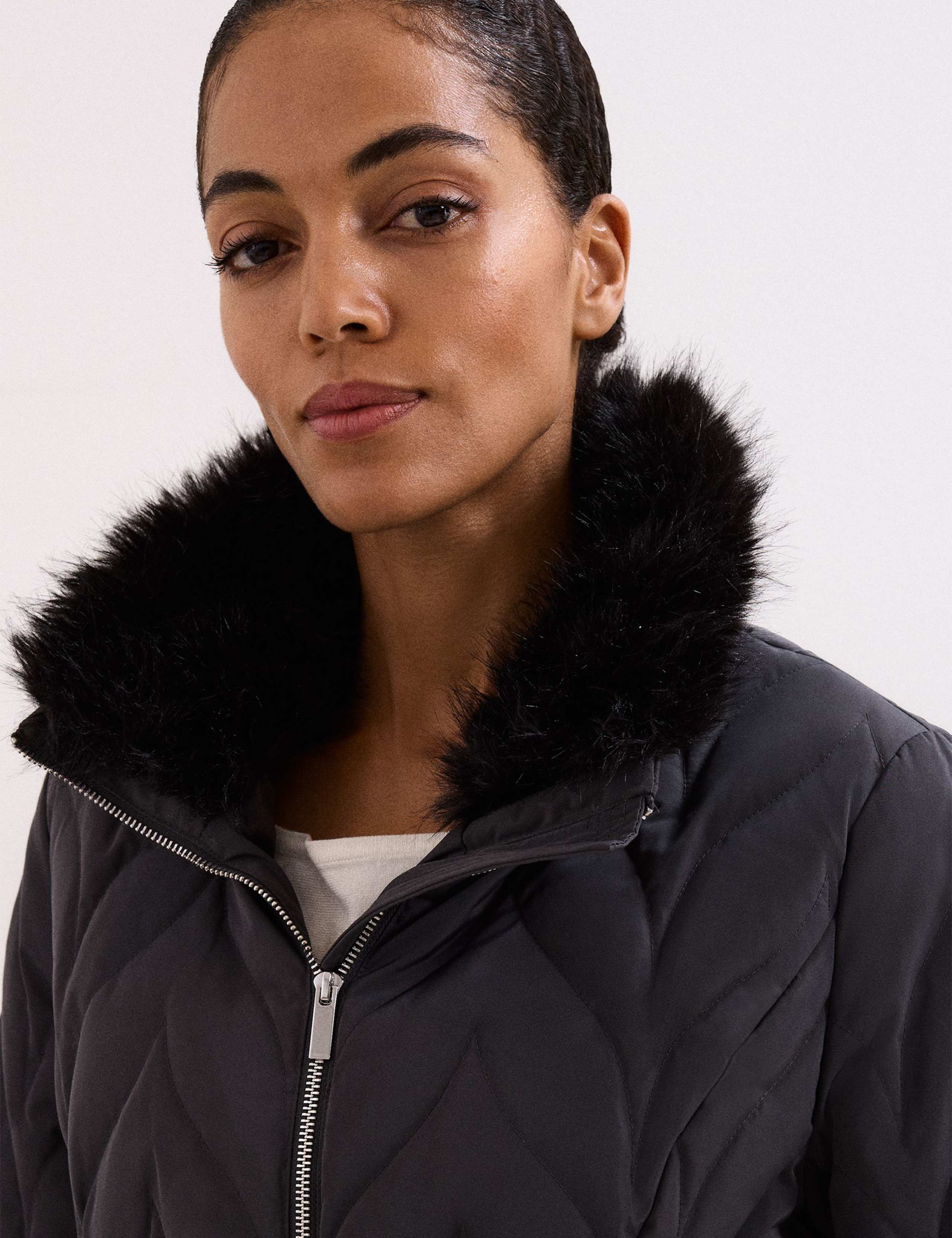 Hooded Belted Puffer Coat 9 of 10