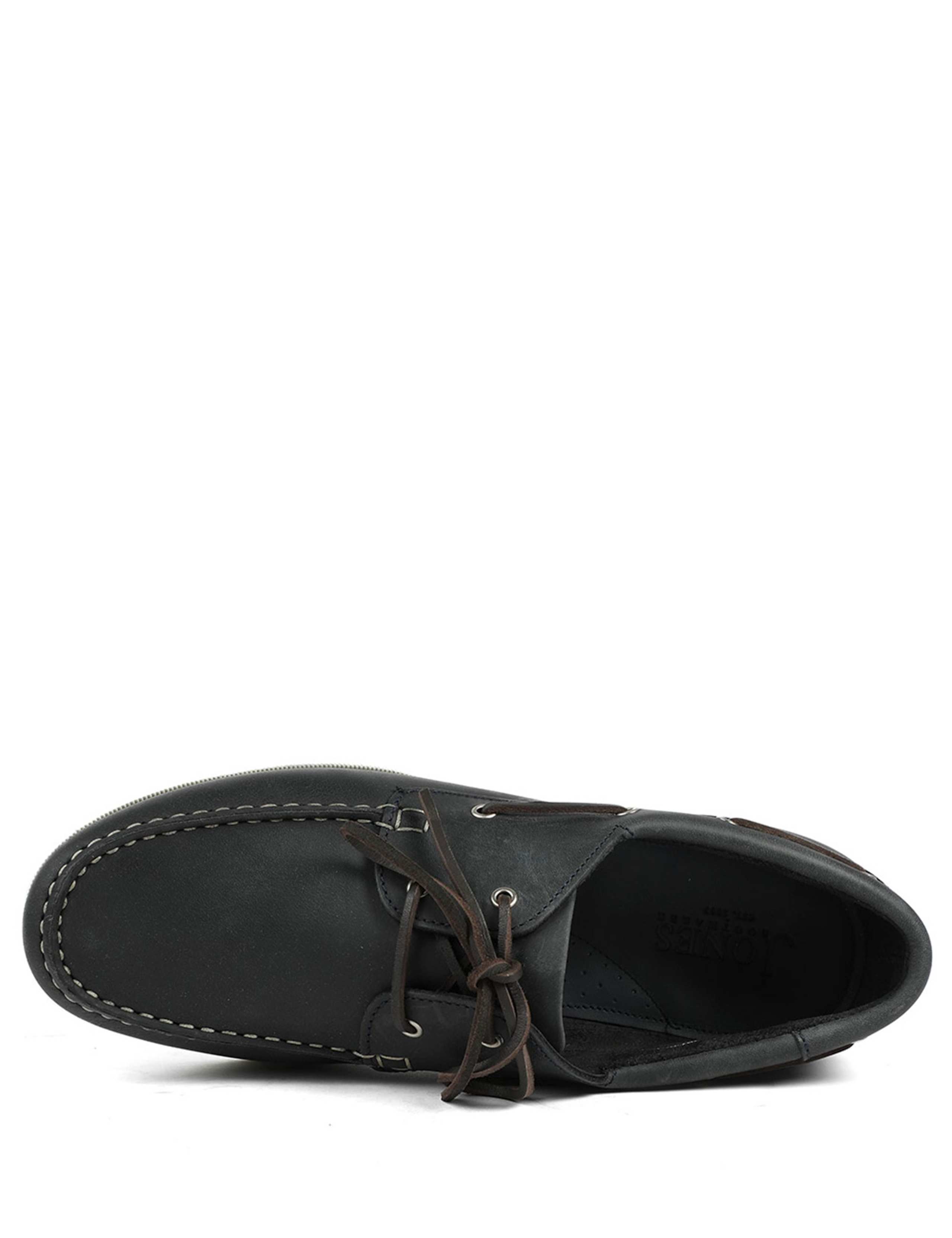 Wide Fit Leather Lace Up Boat Shoes 3 of 6