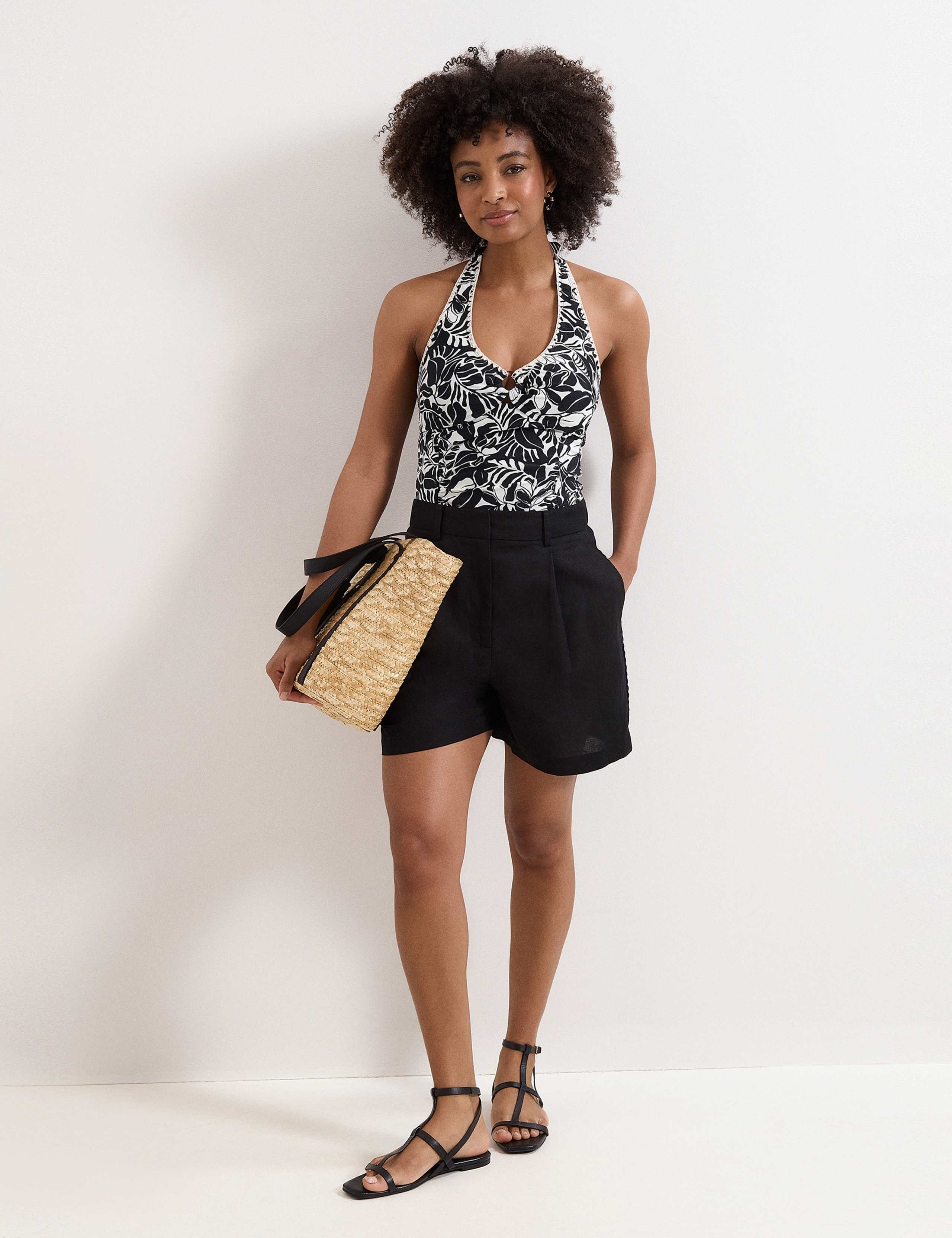 Printed Halterneck Tankini Top 4 of 8