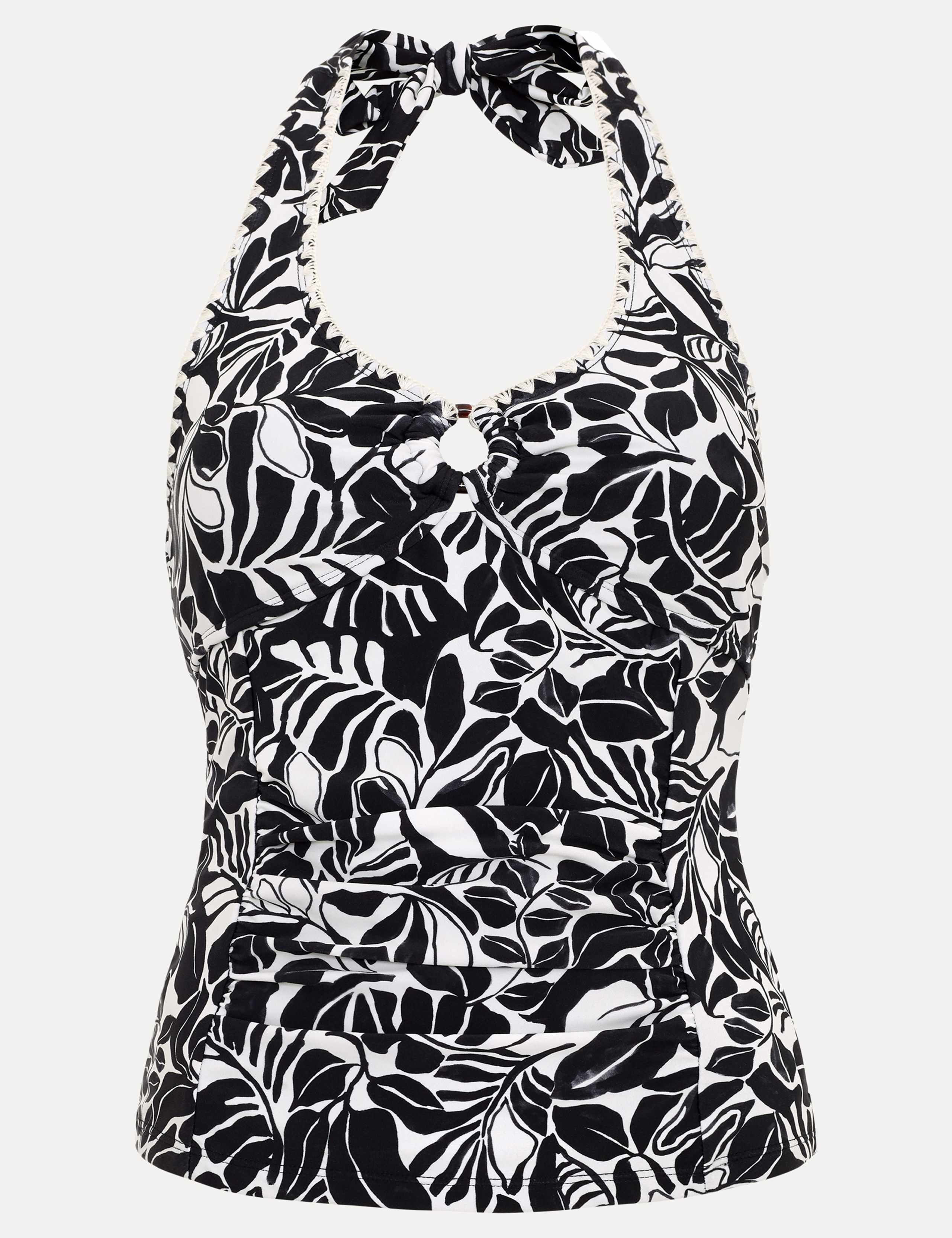 Printed Halterneck Tankini Top 2 of 8