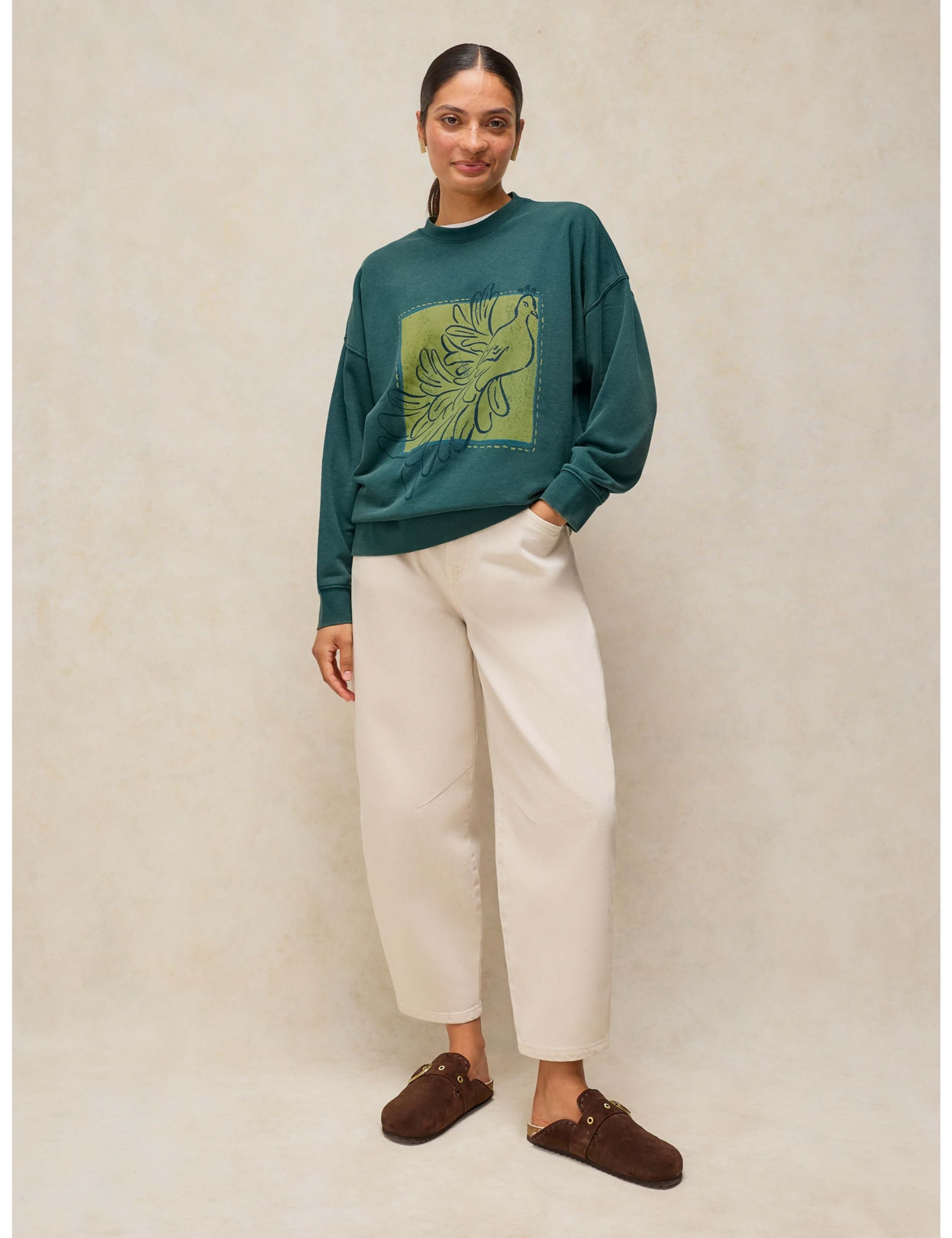 Cleo Cotton Rich Longline Sweatshirt 4 of 6