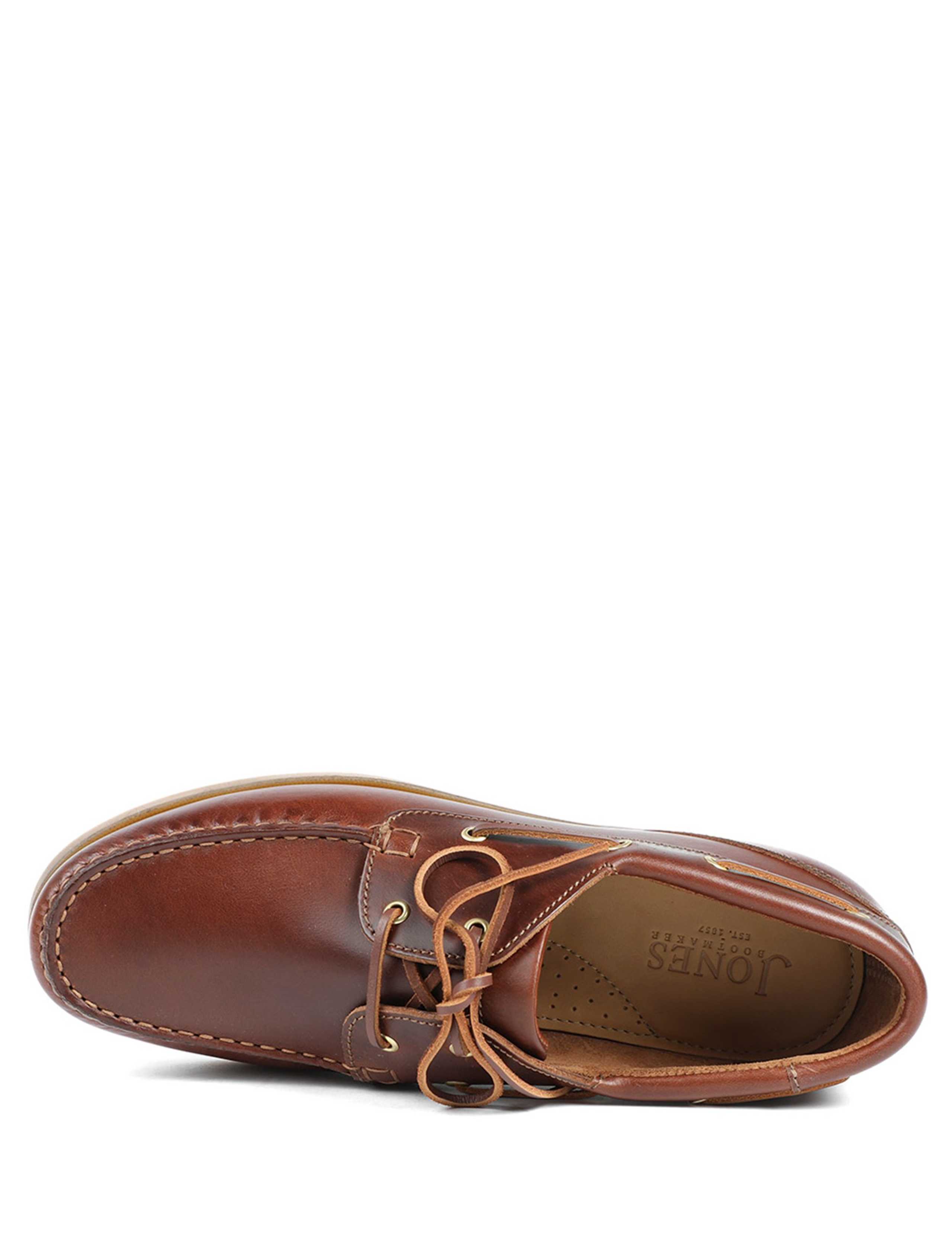 Wide Fit Leather Boat Shoes 3 of 6