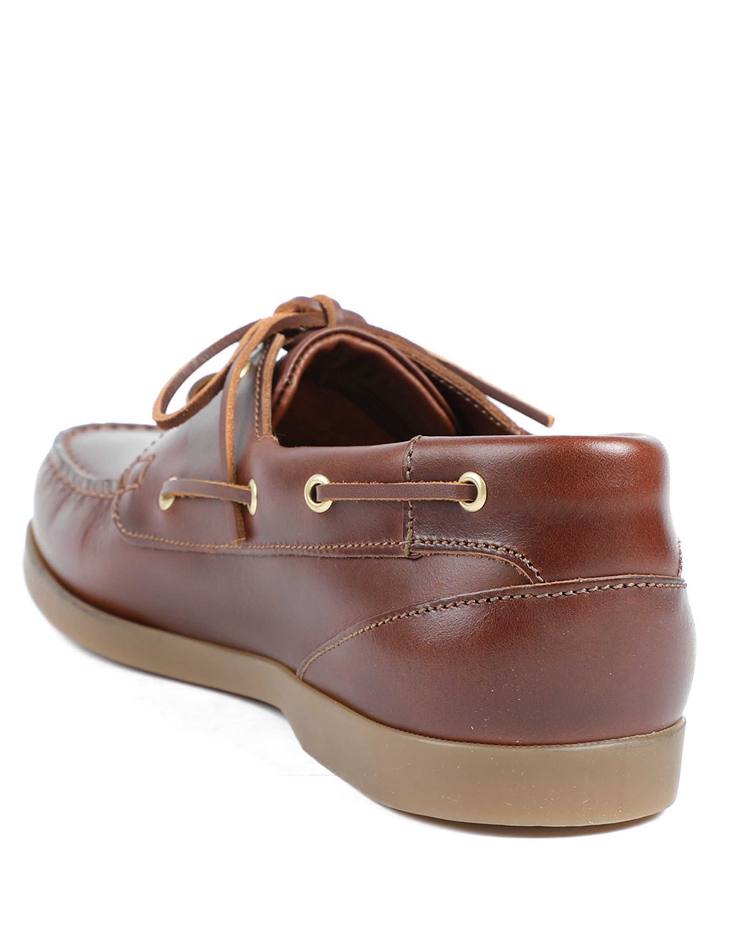 Wide Fit Leather Boat Shoes 4 of 6