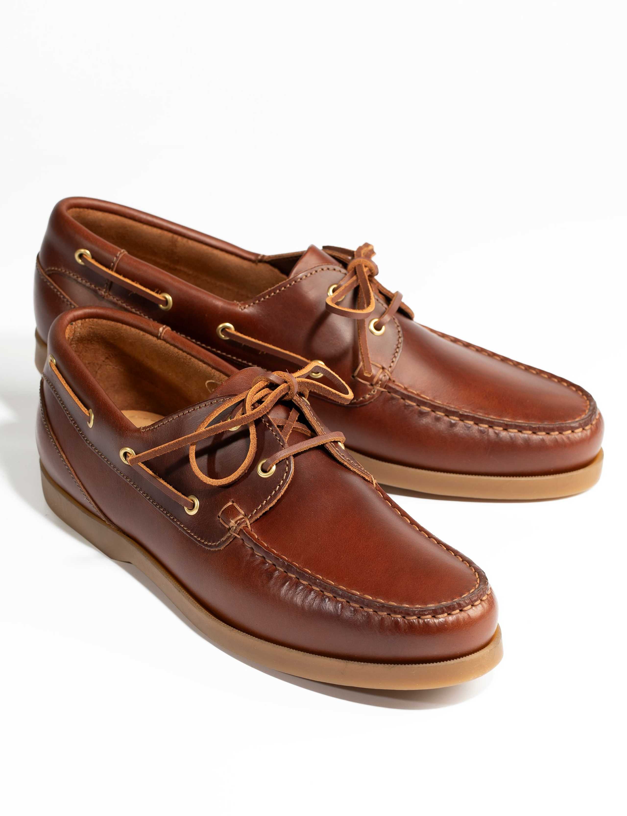Wide Fit Leather Boat Shoes 5 of 6